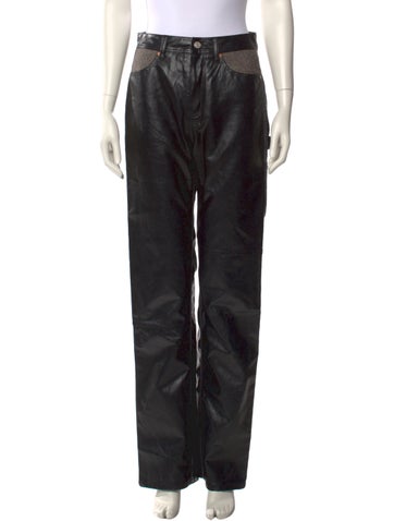 Pre-owned Andersson Bell Wide Leg Pants In Black