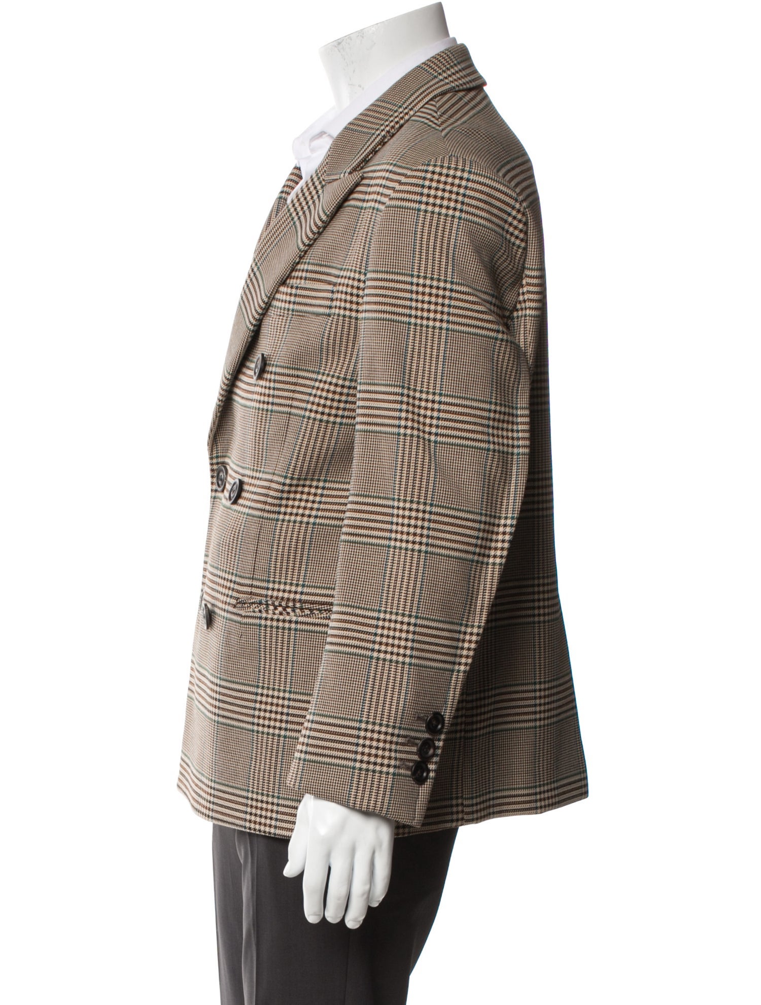 Andersson Bell Plaid Print Peacoat