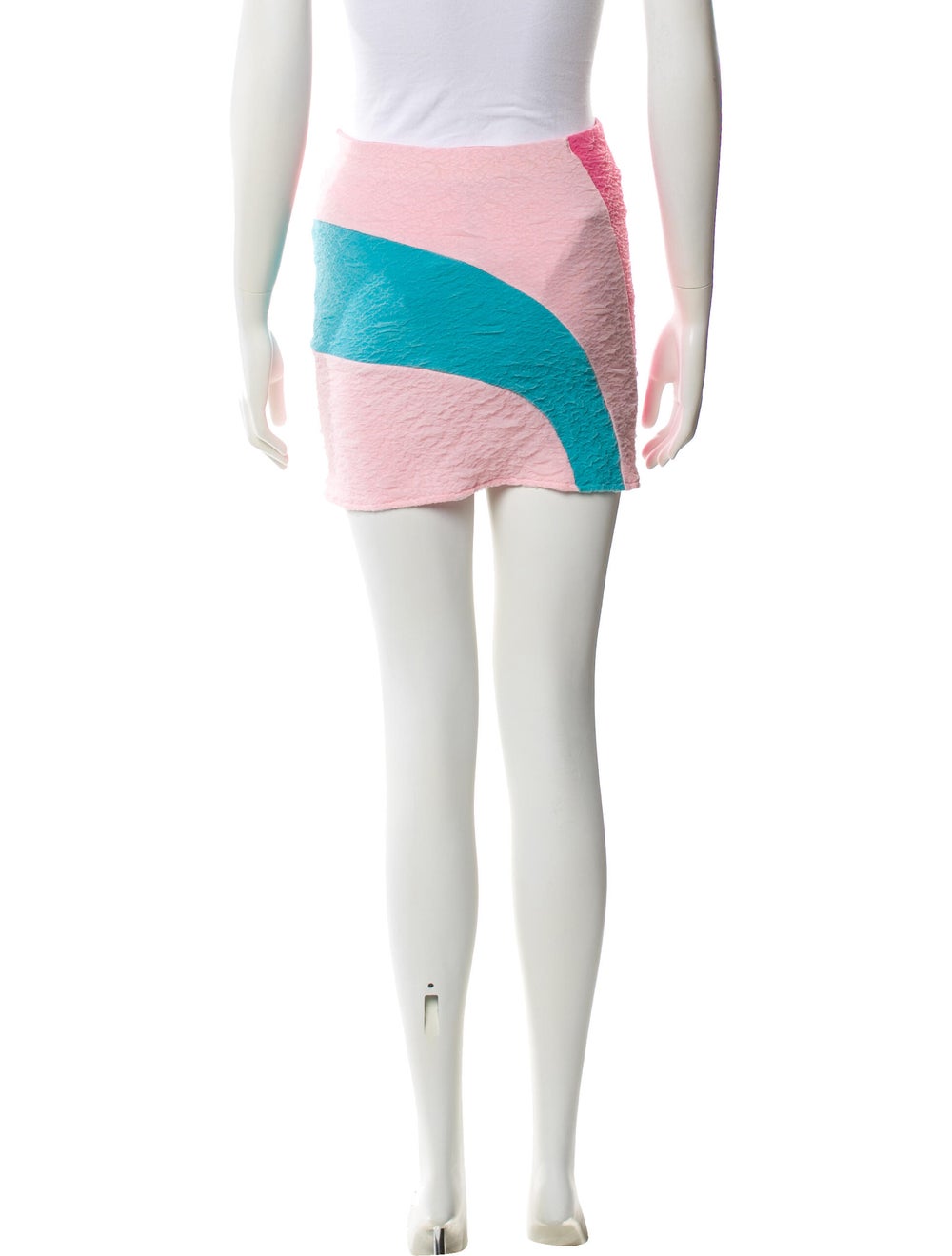 Andersson Bell Colorblock Pattern Mini Skirt - image 3
