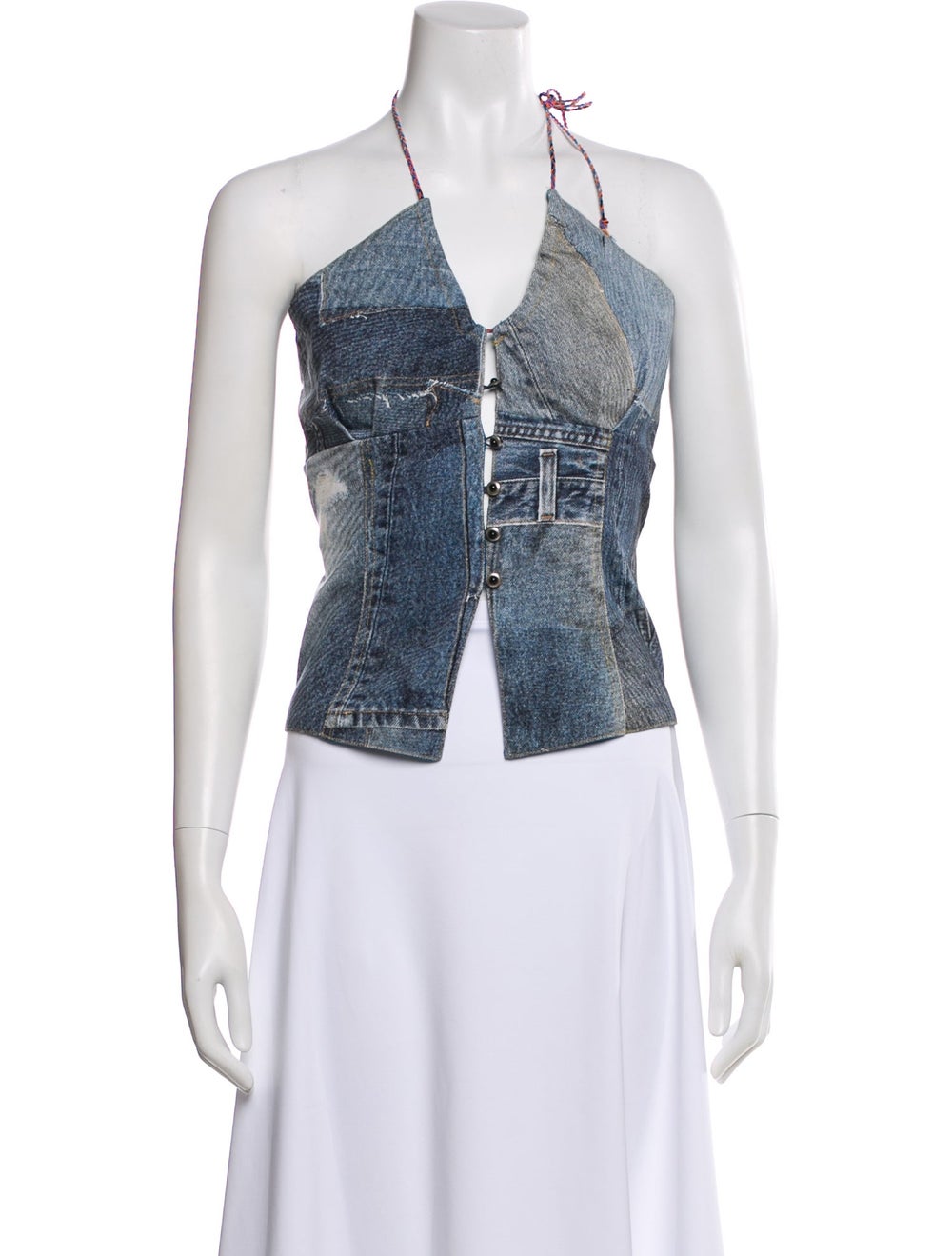 Andersson Bell Patterned Halterneck Top w/ Tags - image 1