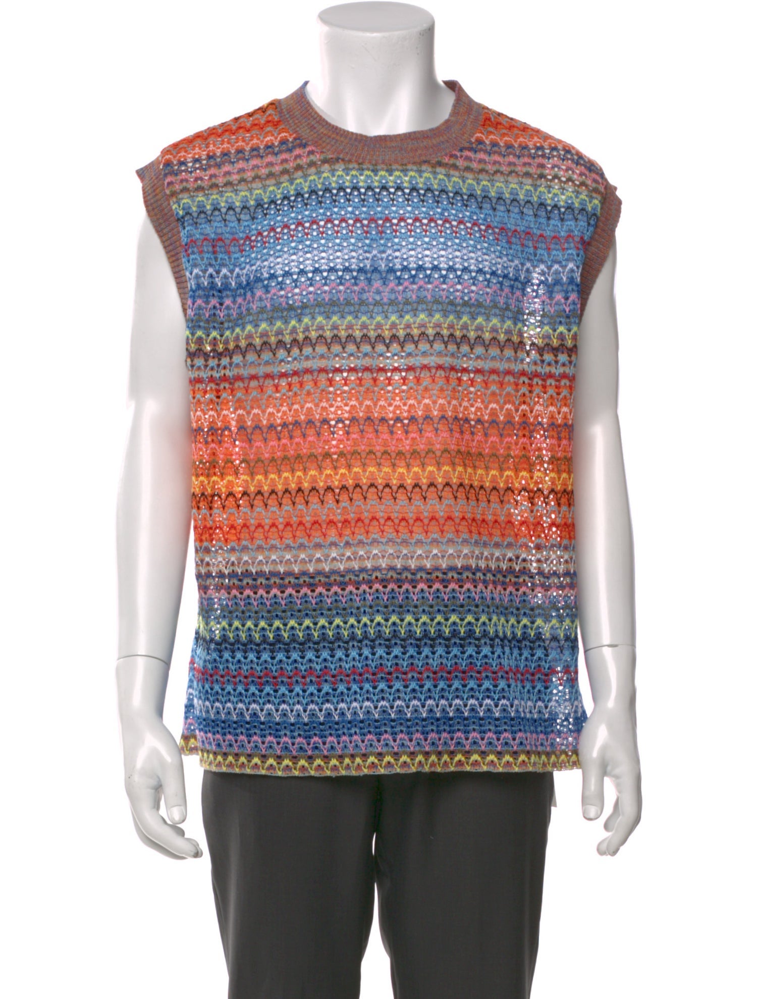 Andersson Bell Striped Crew Neck Sweater Vest w/ Tags