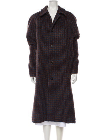 Pre-owned Andersson Bell Wool Faux Fur Coat In Brown