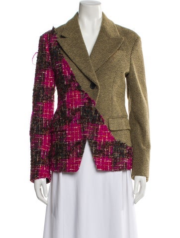 Pre-owned Andersson Bell Tweed Pattern Blazer In Green
