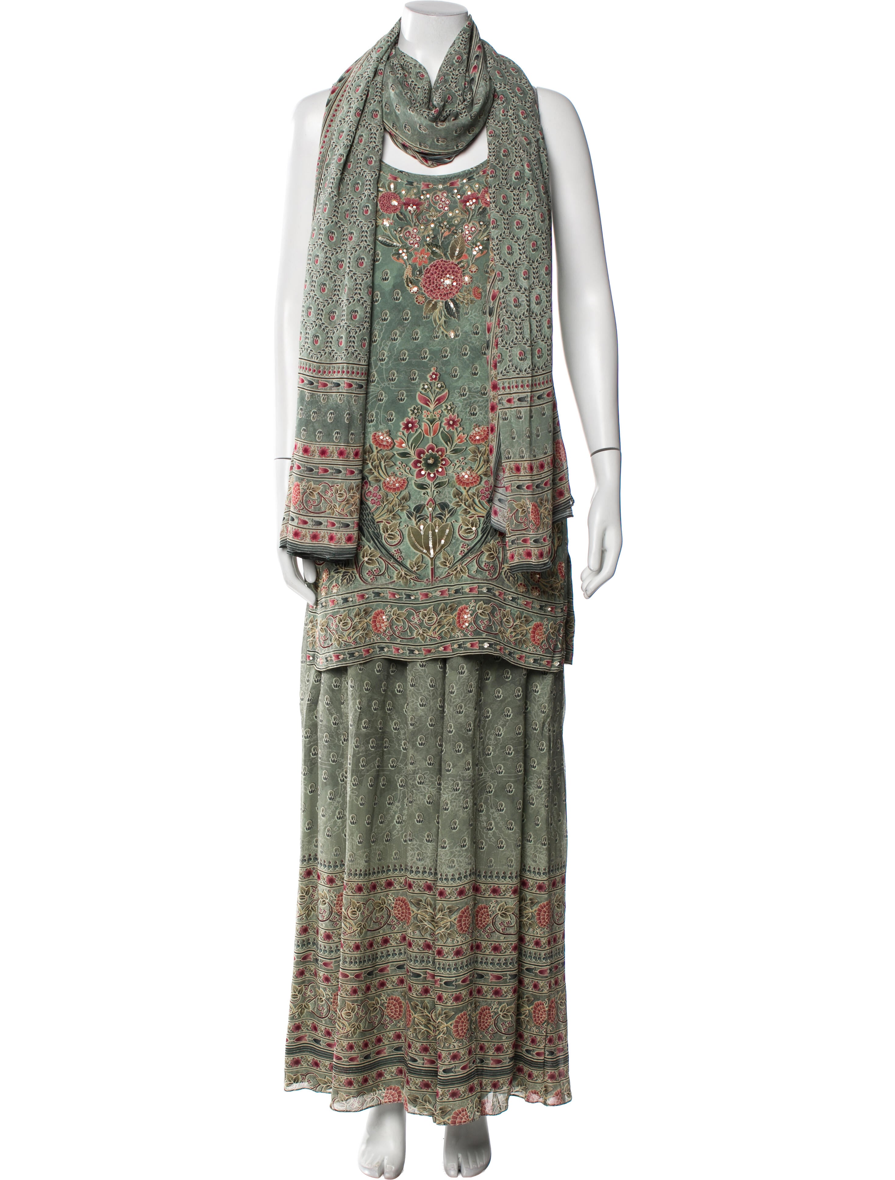 Anita Dongre Silk Floral Print Pant Set