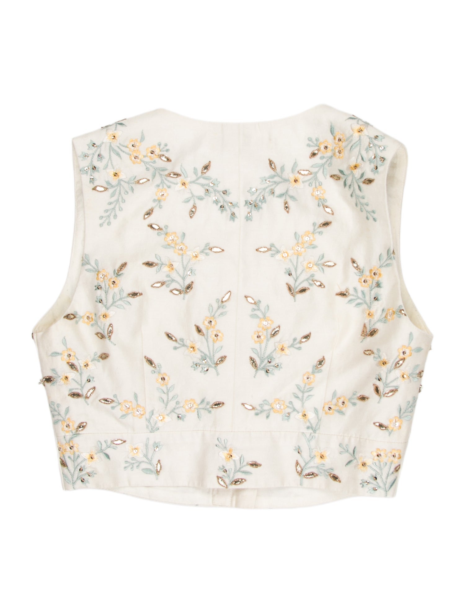 Anita Dongre Floral Print Strapless Crop Top