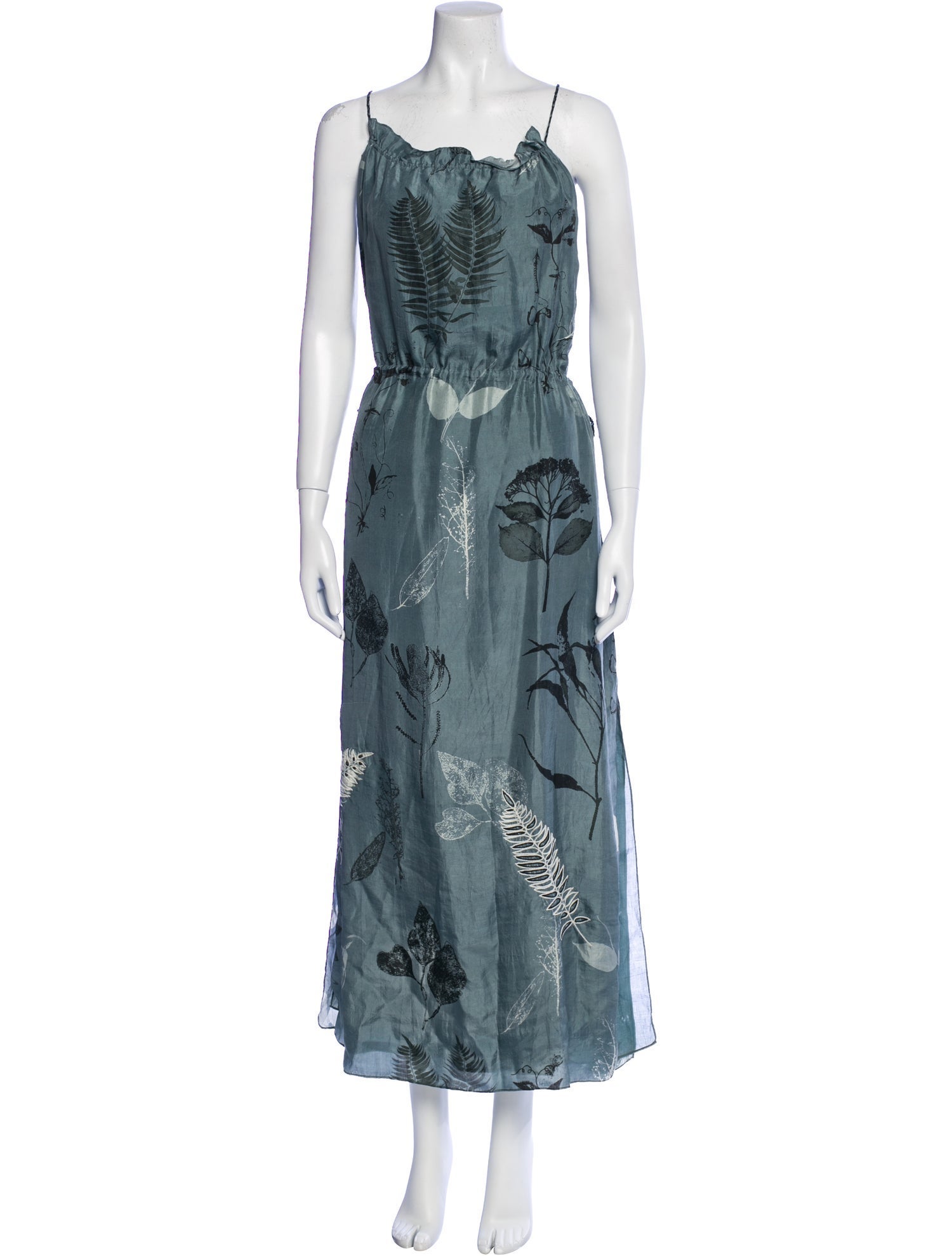 slim fit dress slacks Anita Dongre Green Dress – Kuro main image 0