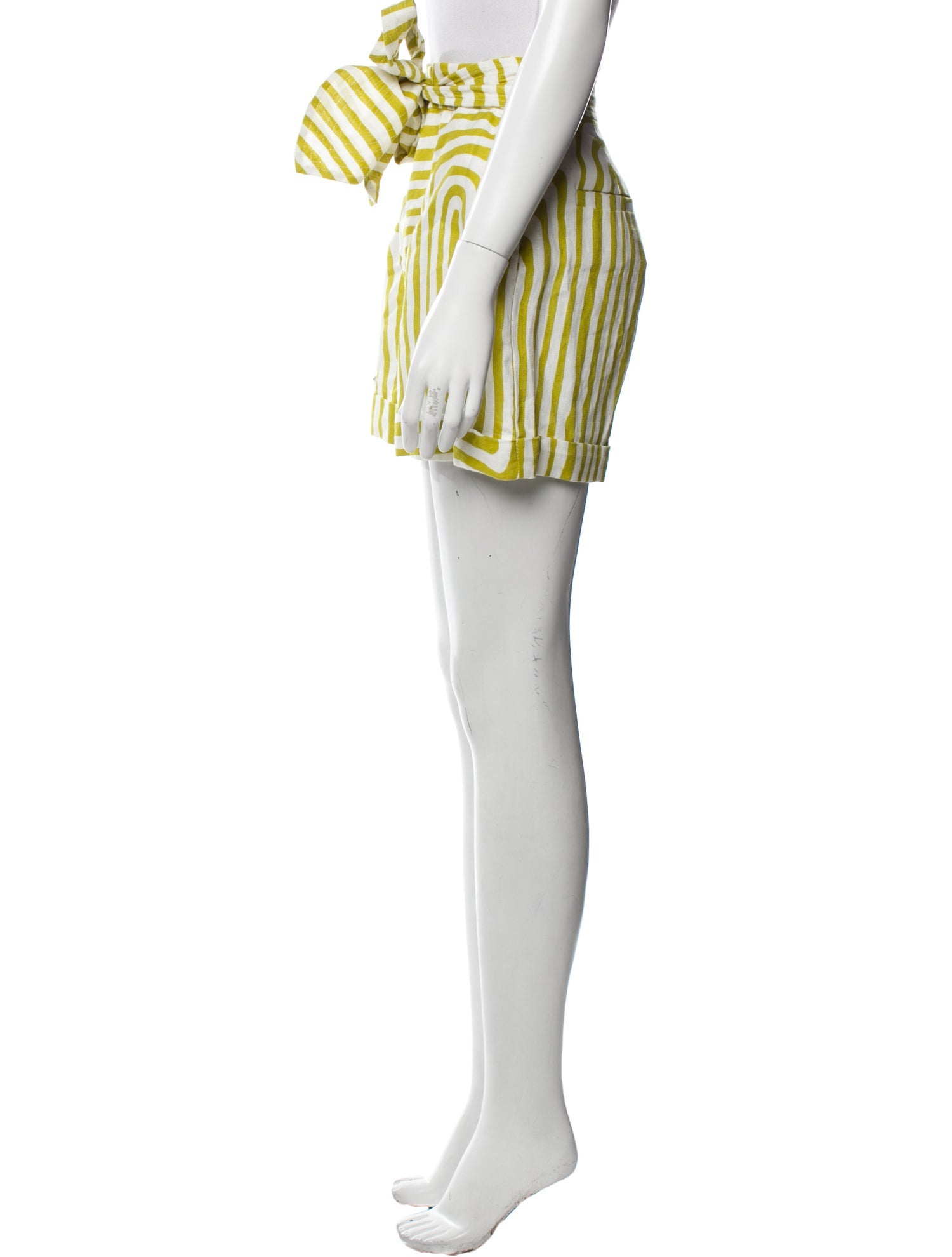 Andres Otalora Striped Mini Shorts w/ Tags