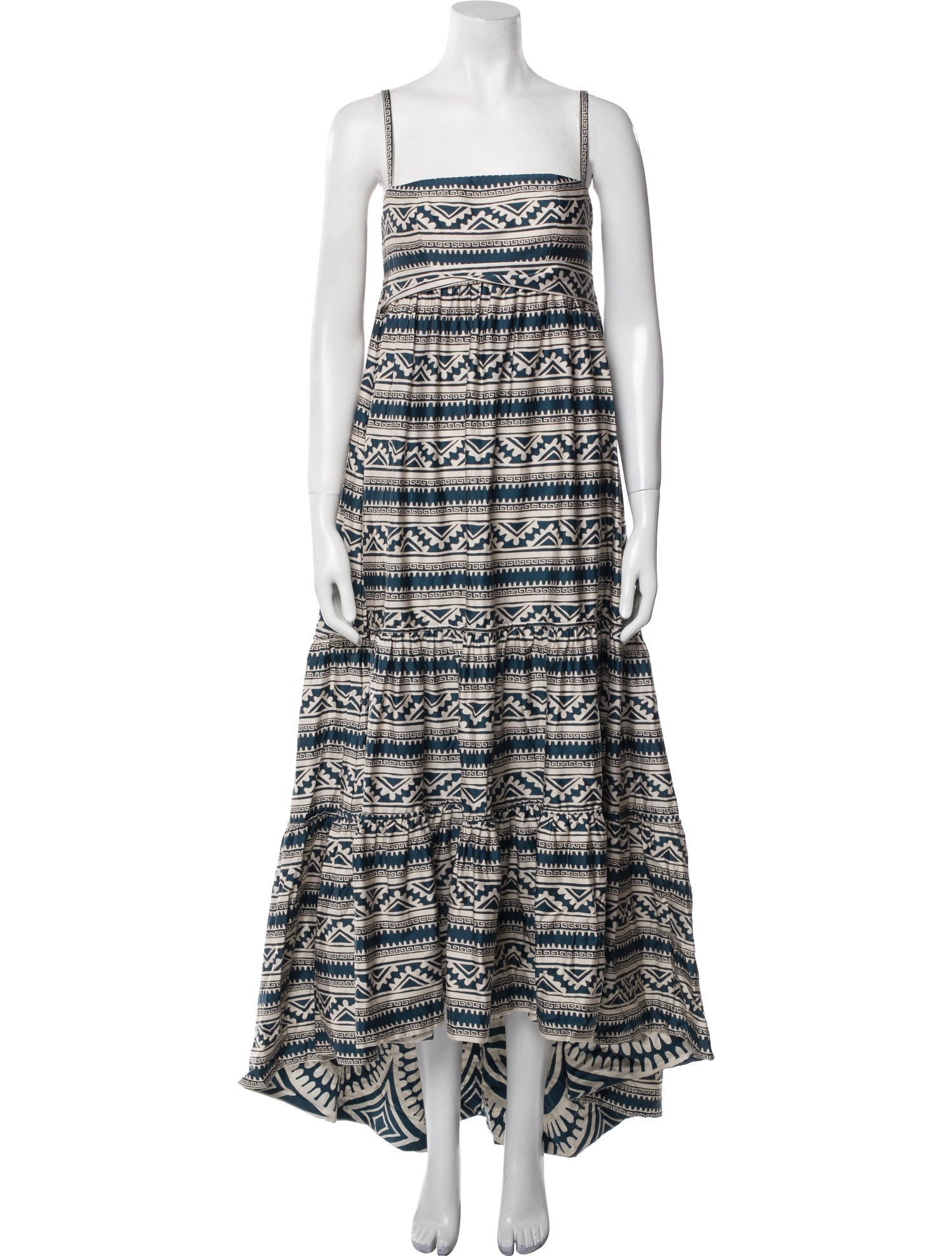 Andres Otalora Printed Long Dress