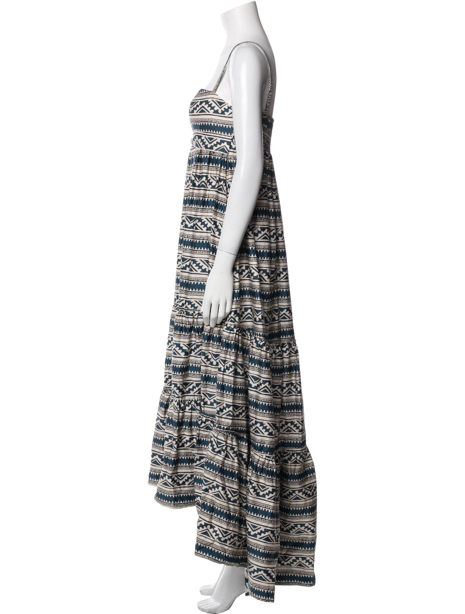 Andres Otalora Printed Long Dress
