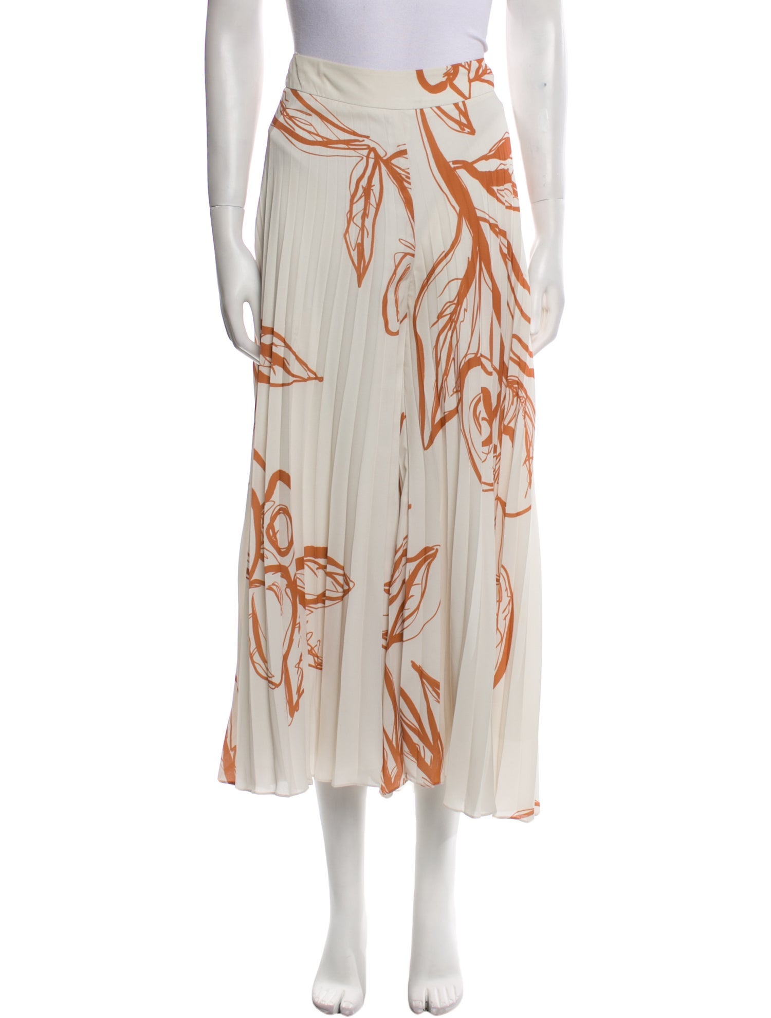 Andres Otalora Floral Print Wide Leg Pants