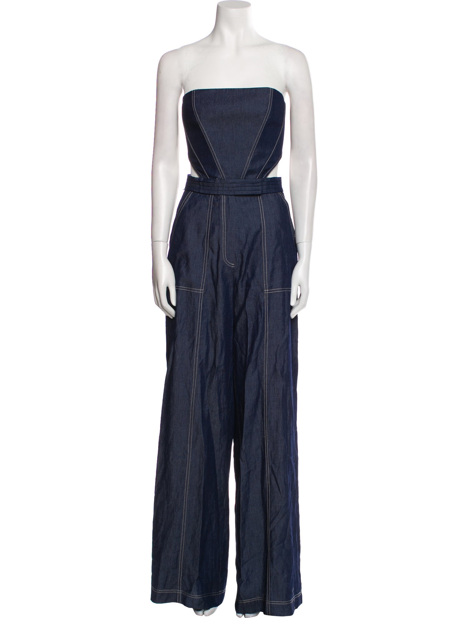 Andres Otalora Strapless Jumpsuit