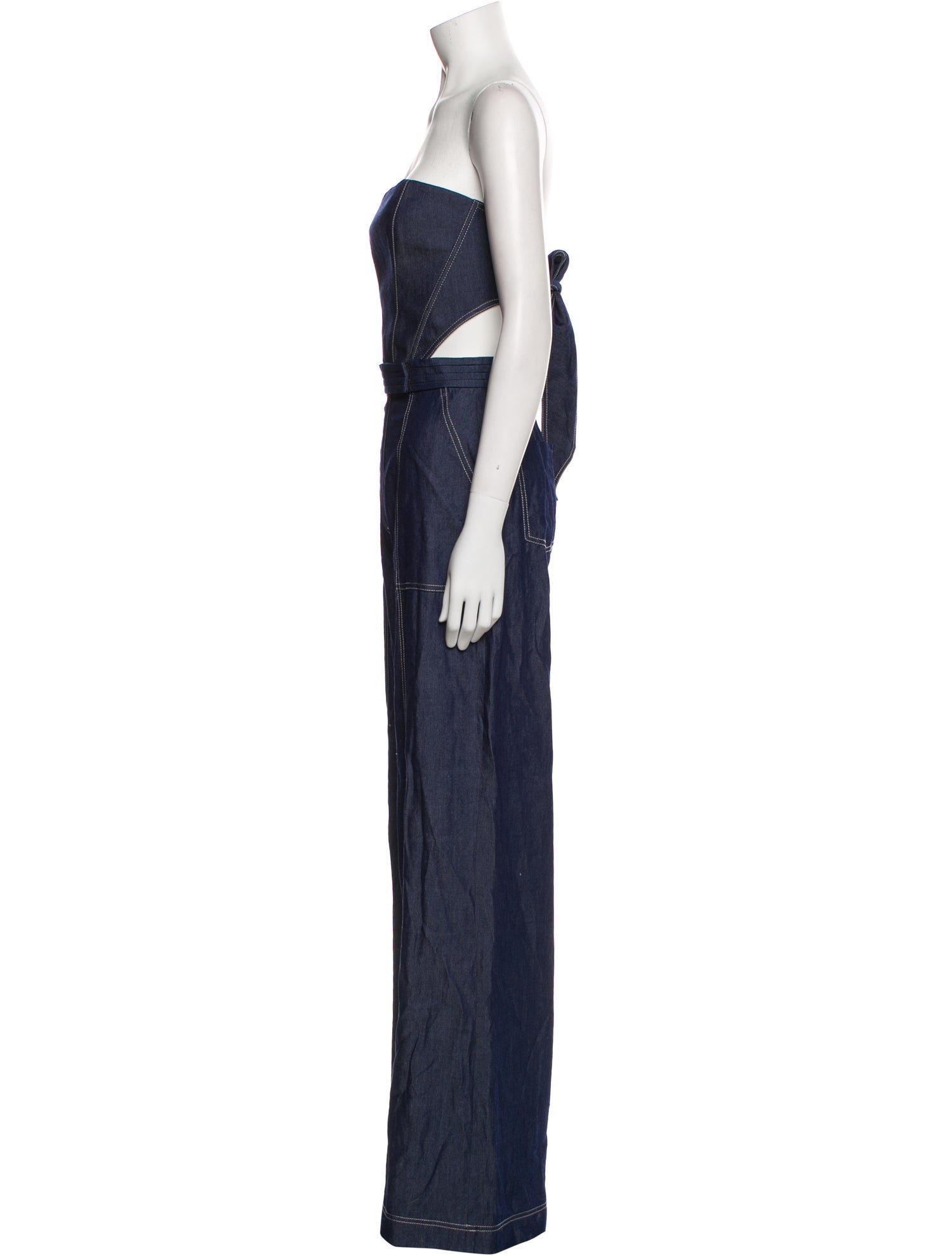 Andres Otalora Strapless Jumpsuit
