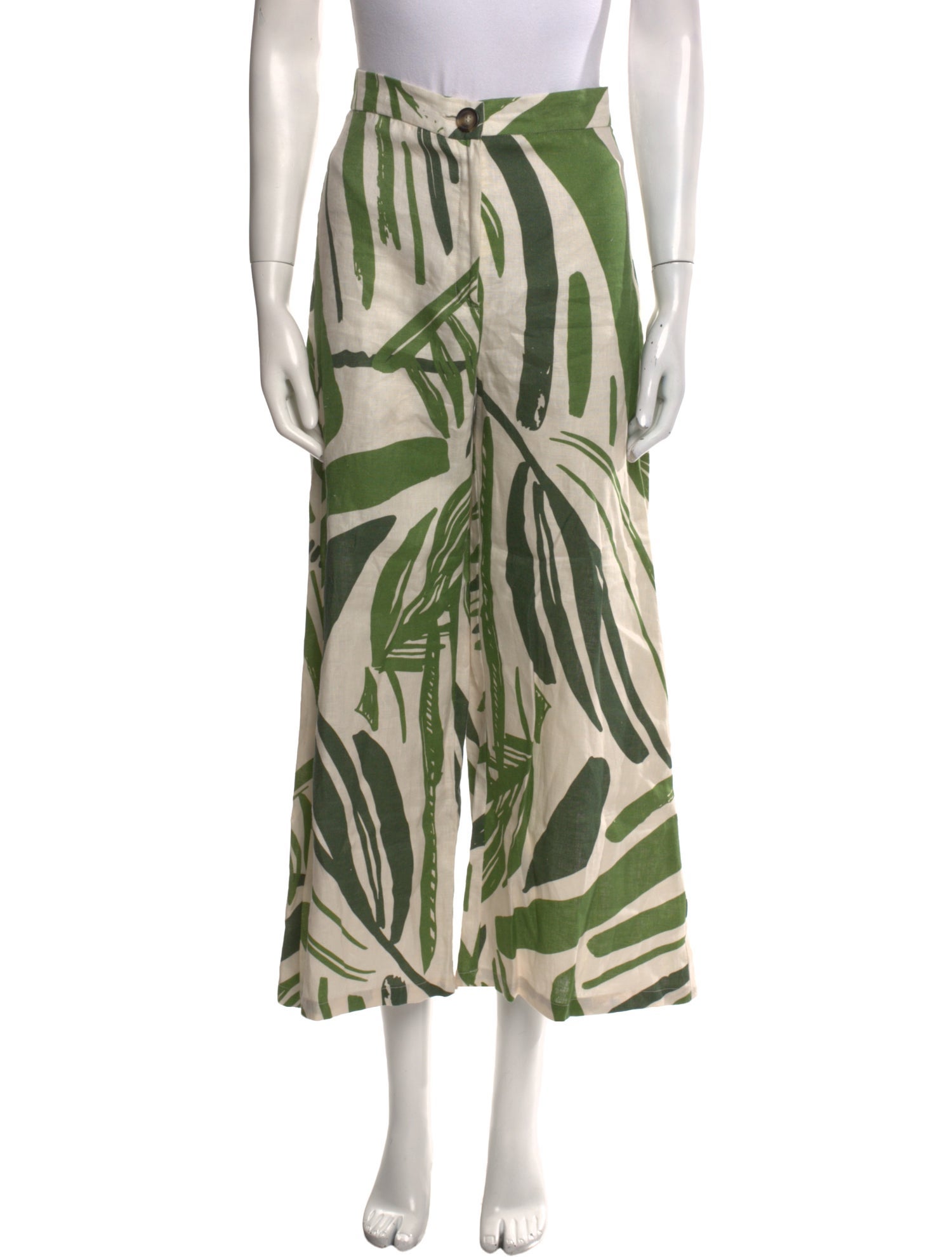 Andres Otalora Linen Wide Leg Pants