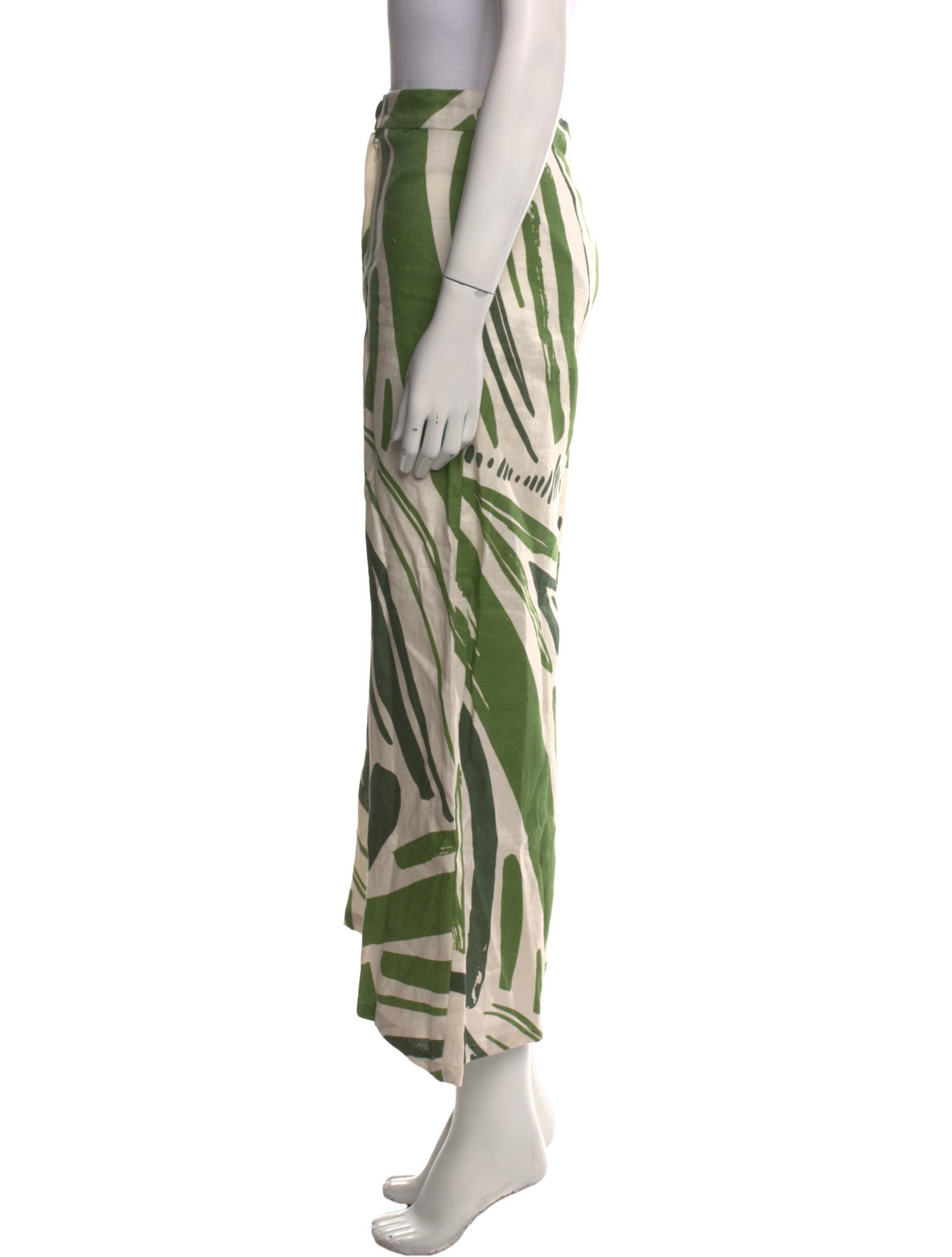 Andres Otalora Linen Wide Leg Pants