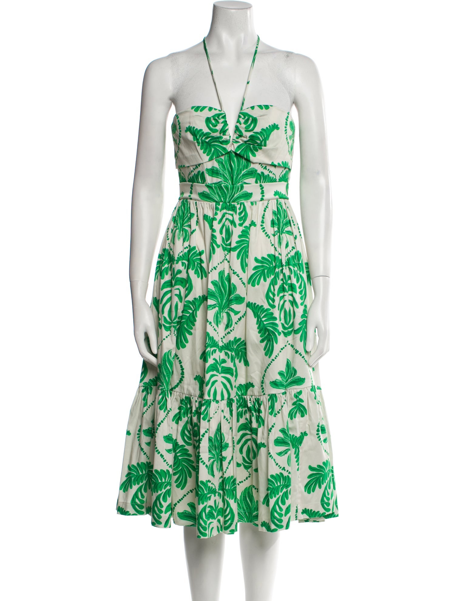 Andres Otalora Printed Knee-Length Dress w/ Tags
