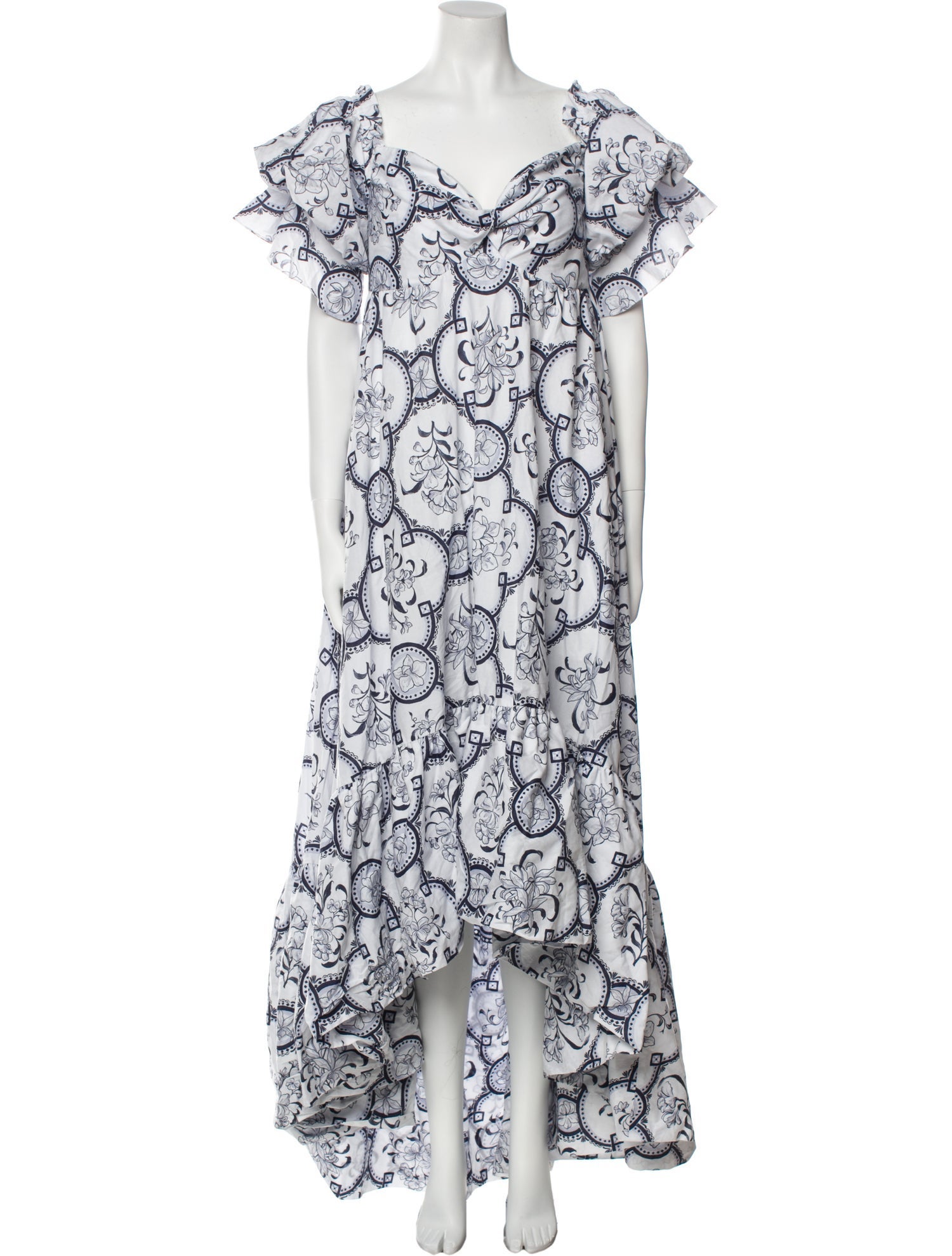 Andres Otalora Paisley Print Long Dress w/ Tags