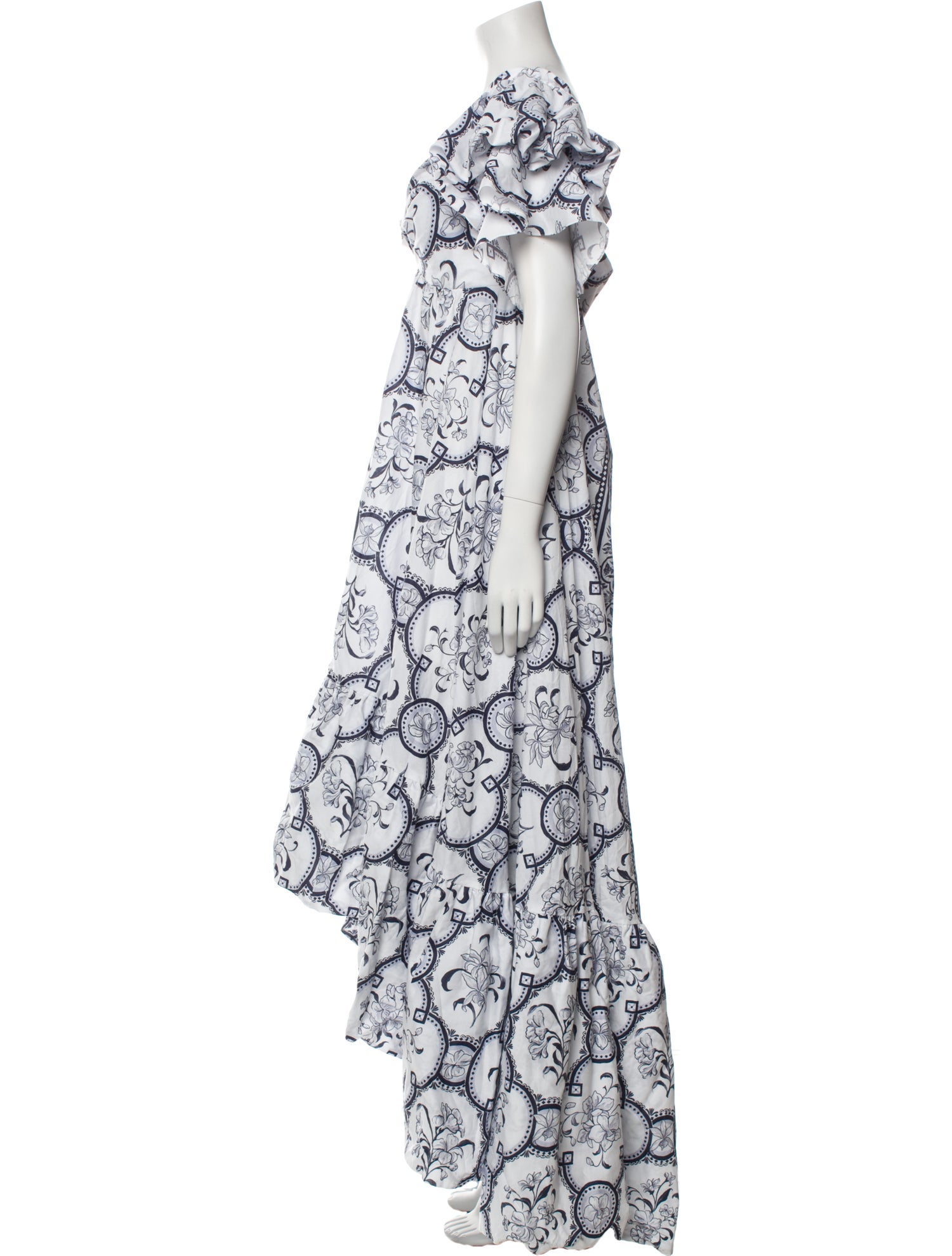 Andres Otalora Paisley Print Long Dress w/ Tags