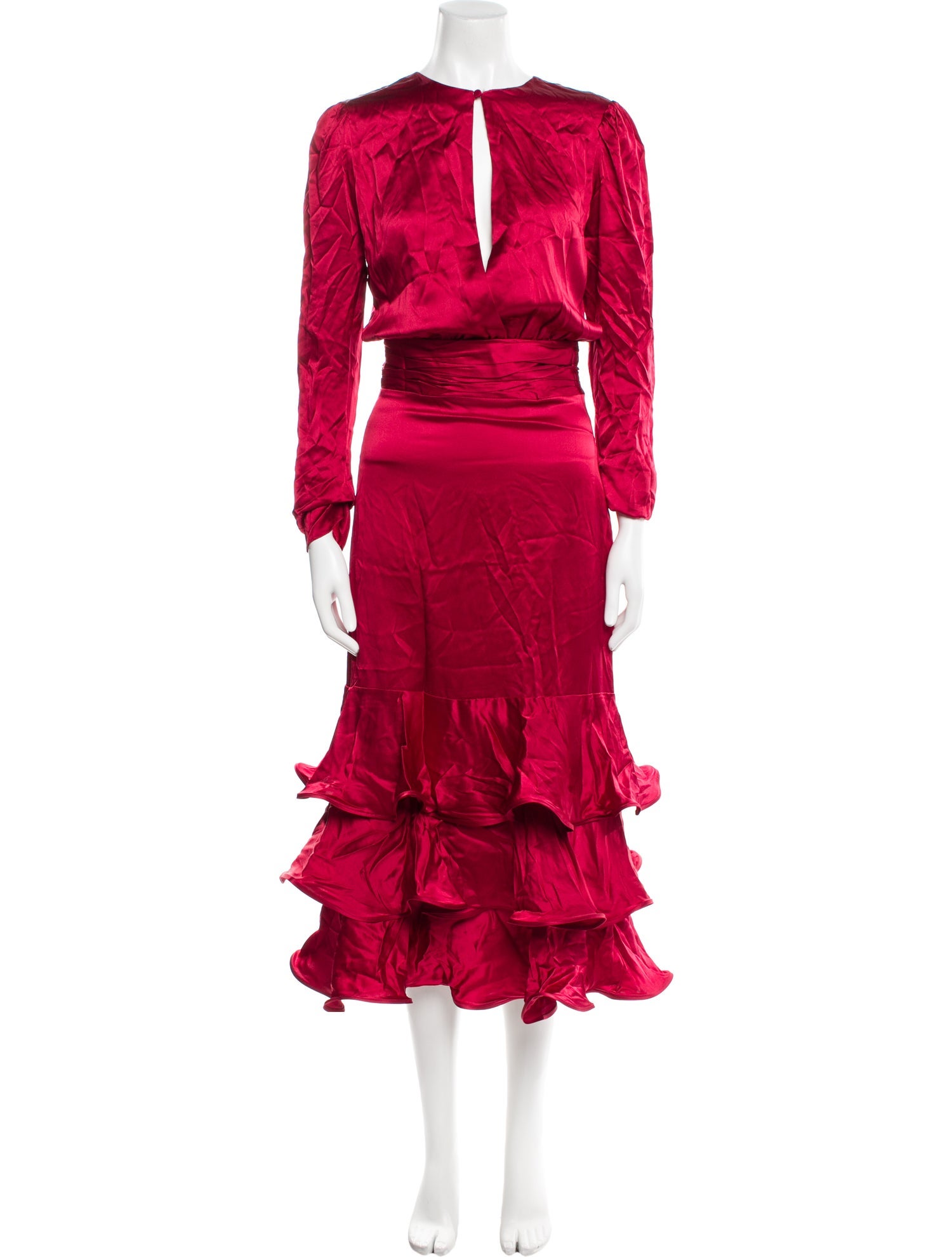 Andres Otalora Silk Long Dress w/ Tags