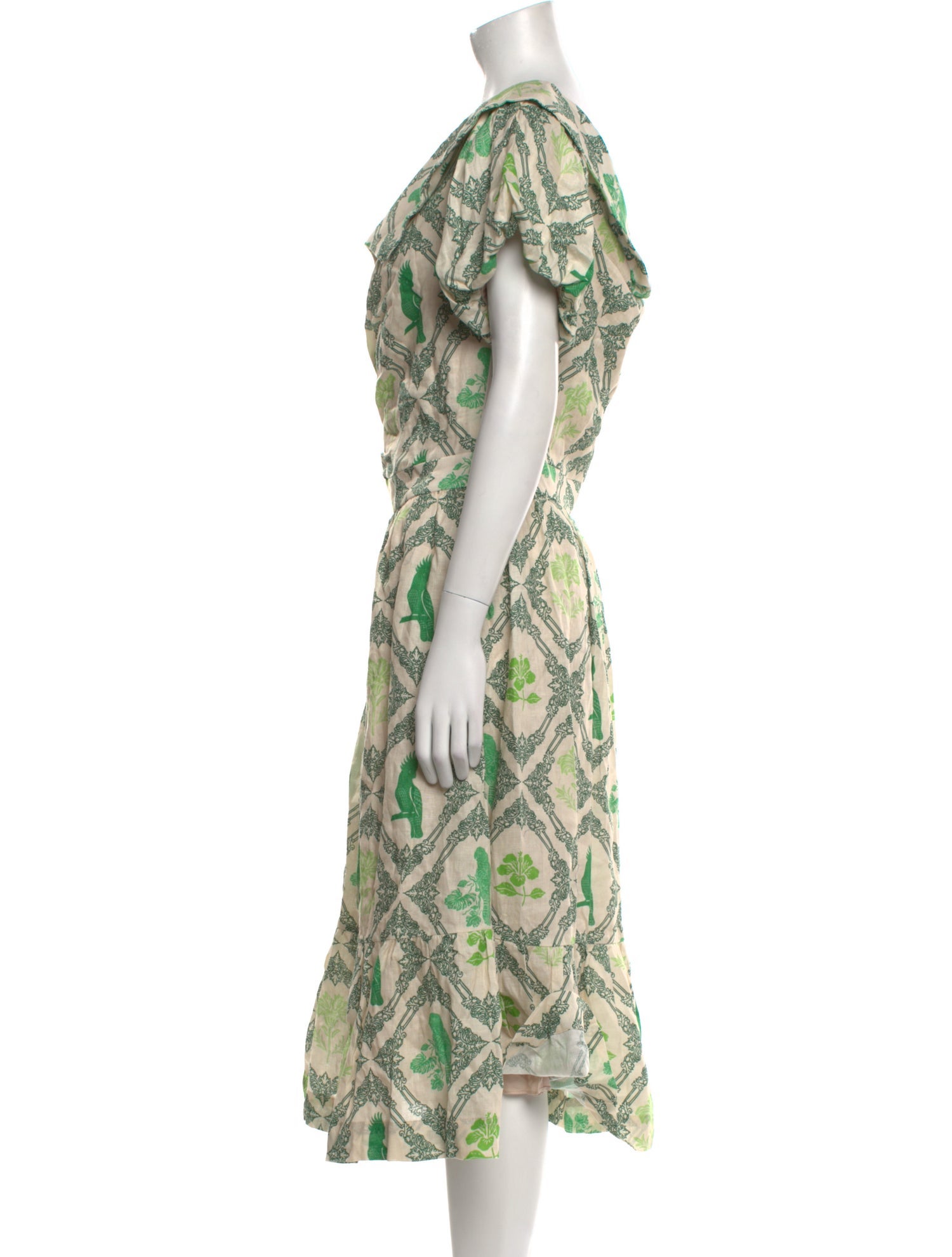 Andres Otalora Linen Midi Length Dress w/ Tags