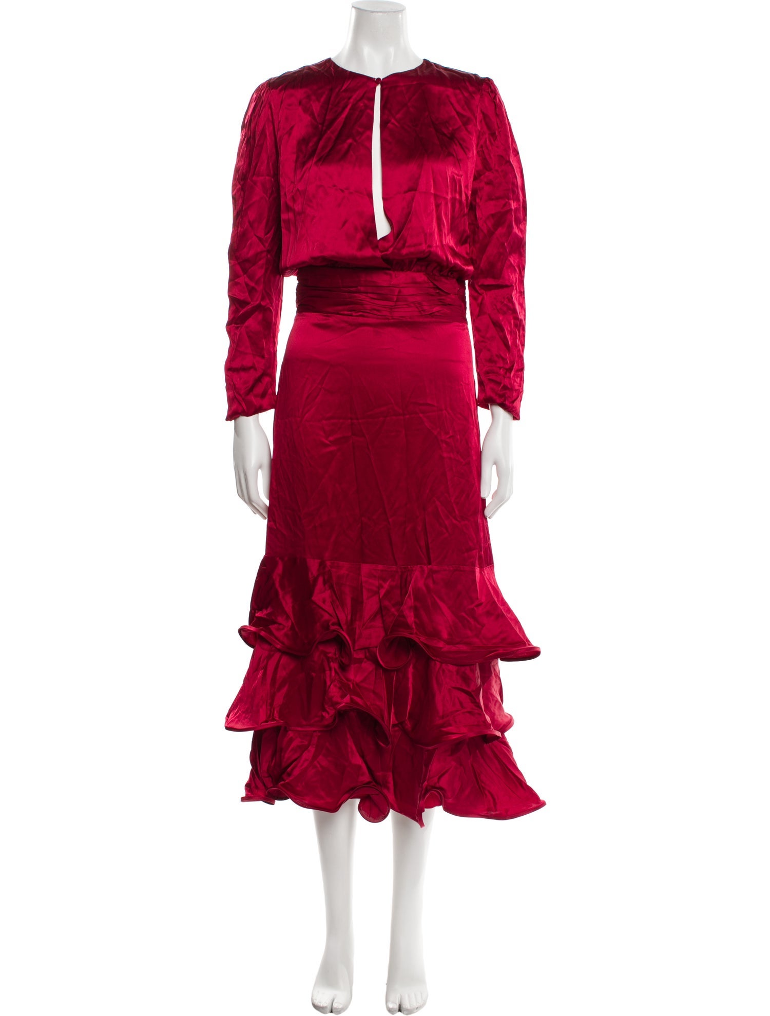 Andres Otalora Silk Long Dress w/ Tags