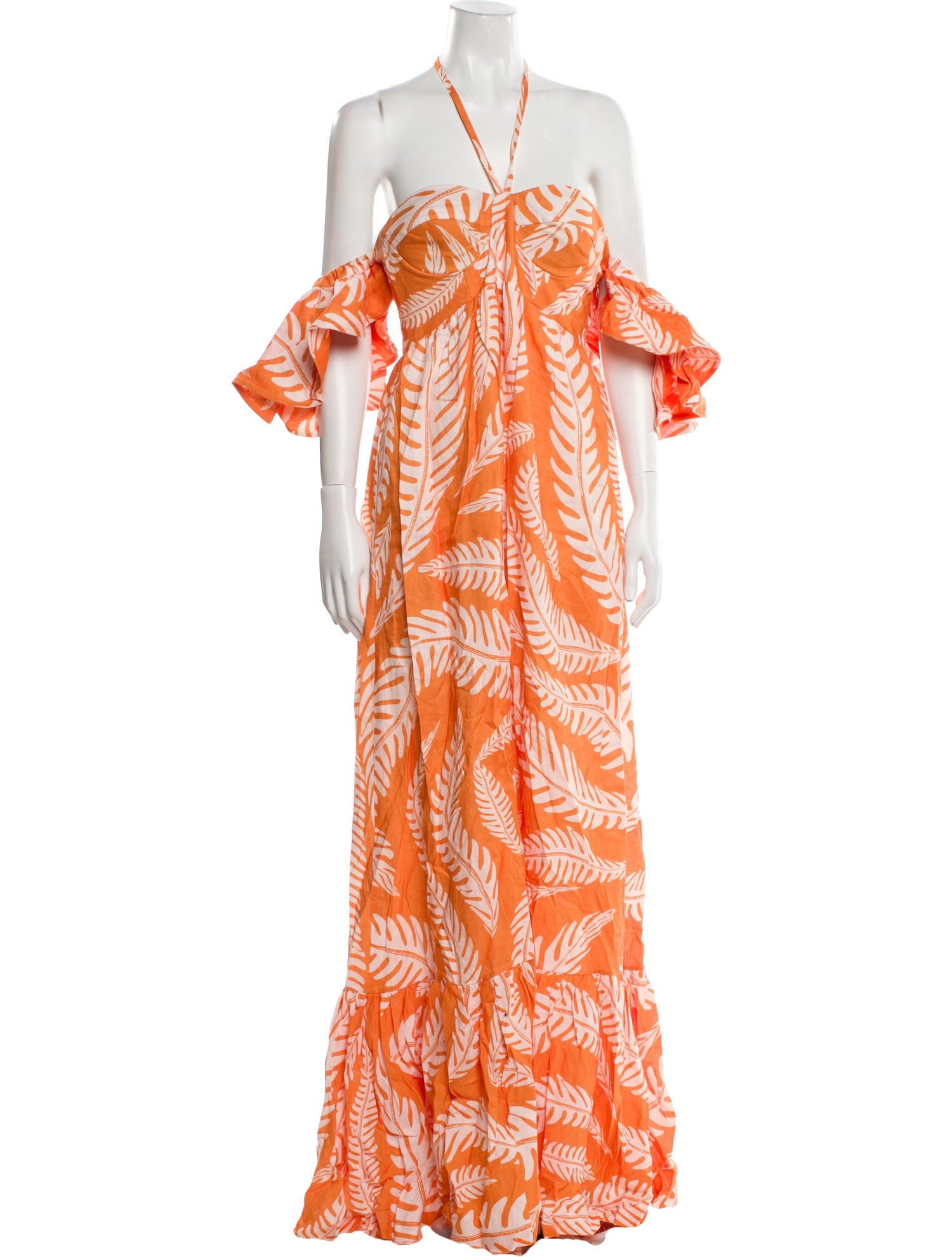 Andres Otalora Linen Long Dress w/ Tags