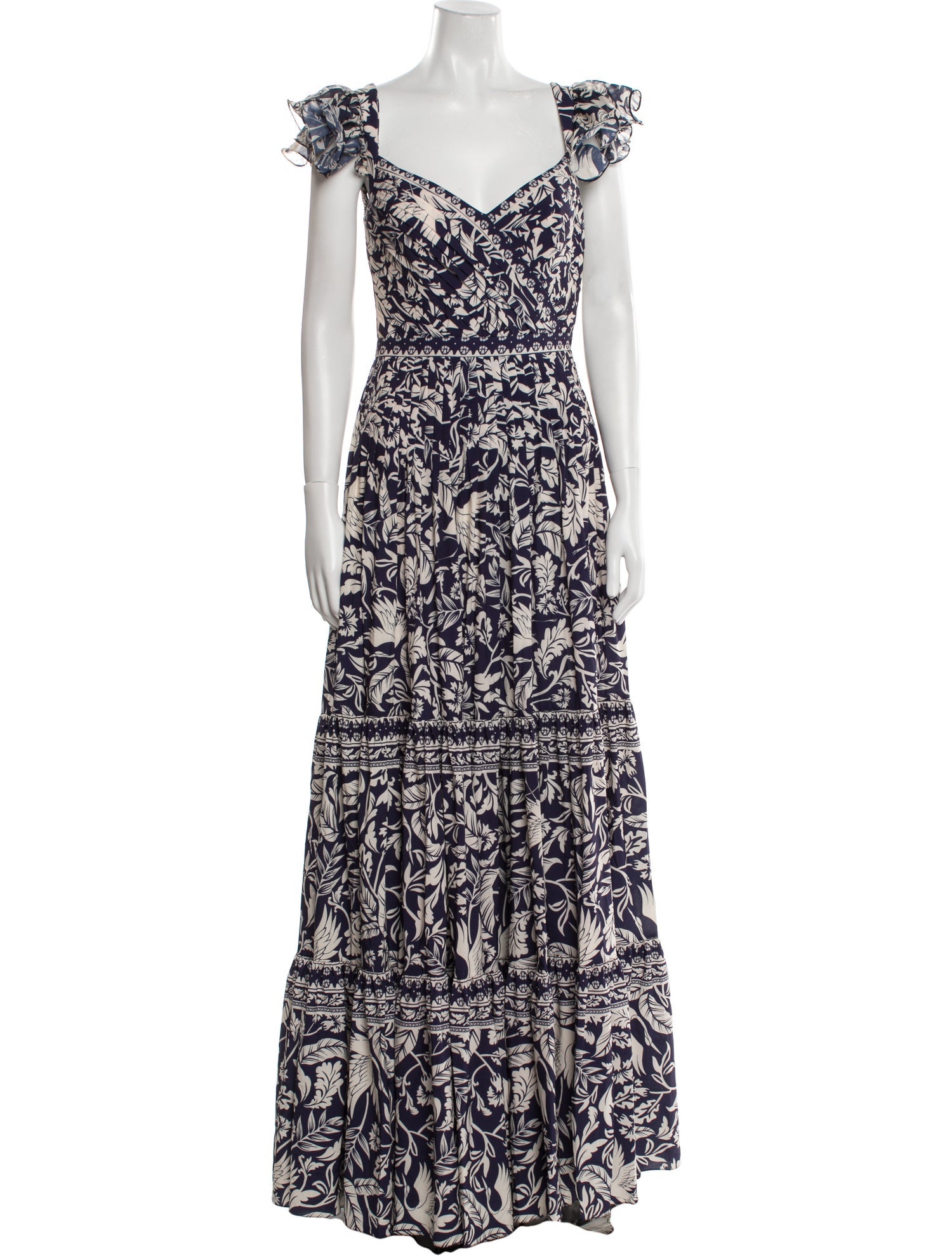 Andres Otalora Printed Long Dress w/ Tags