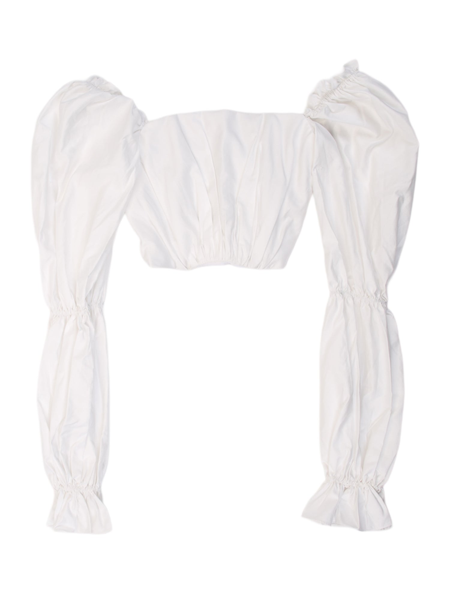 Andres Otalora Off-The-Shoulder Sleeveless Crop Top