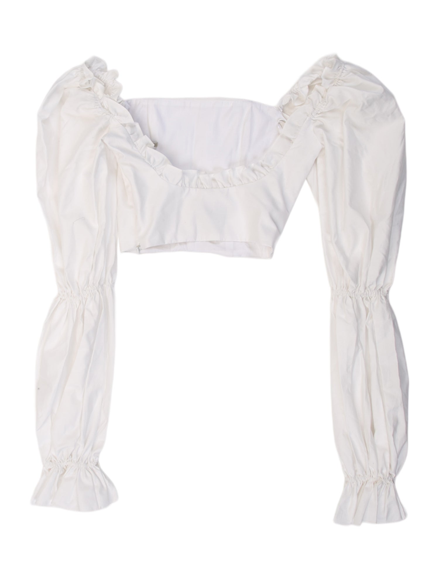 Andres Otalora Off-The-Shoulder Sleeveless Crop Top