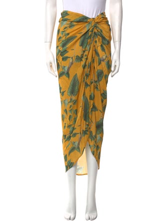 Andres Otalora Printed Midi Length Skirt