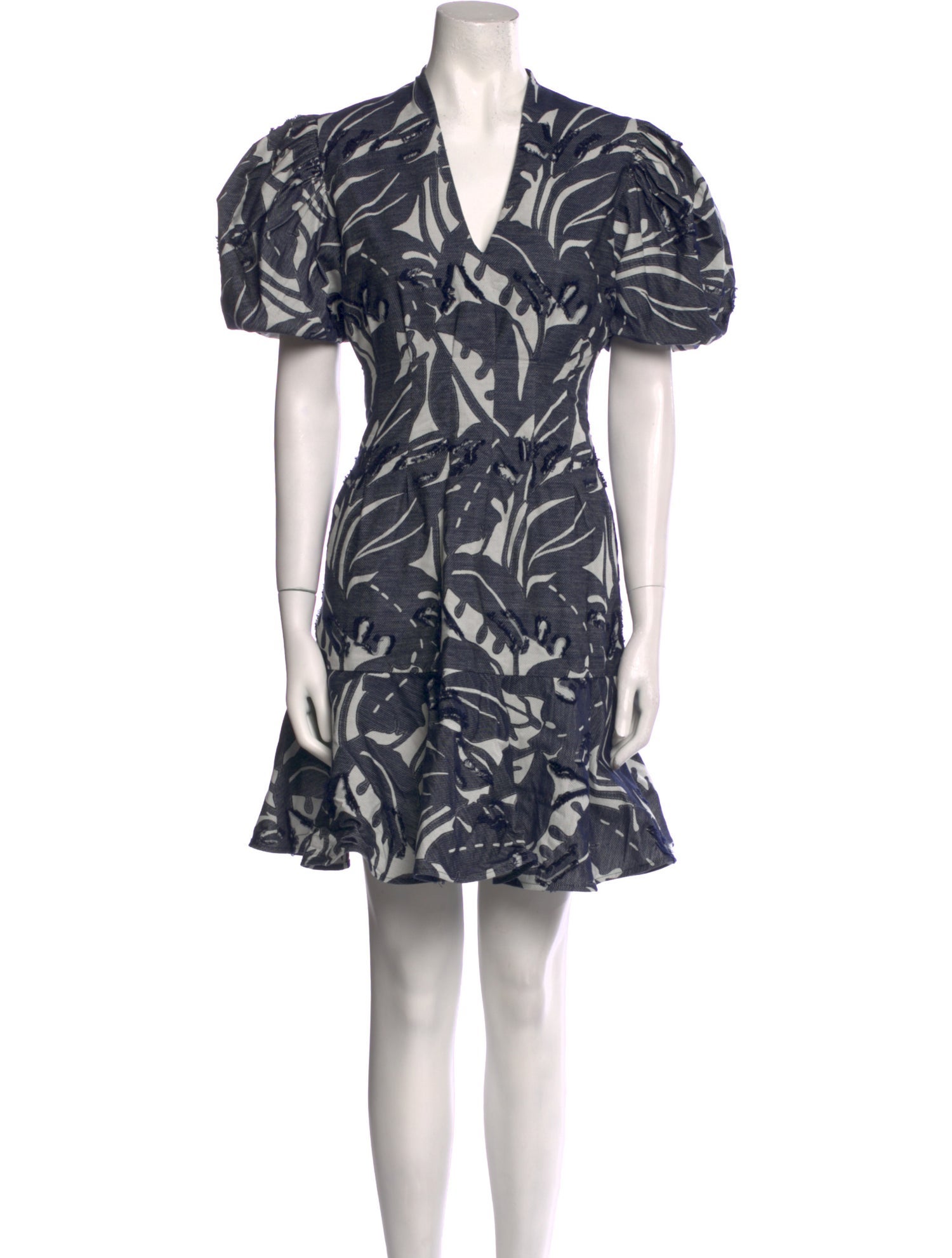 Andres Otalora Floral Print Knee-Length Dress