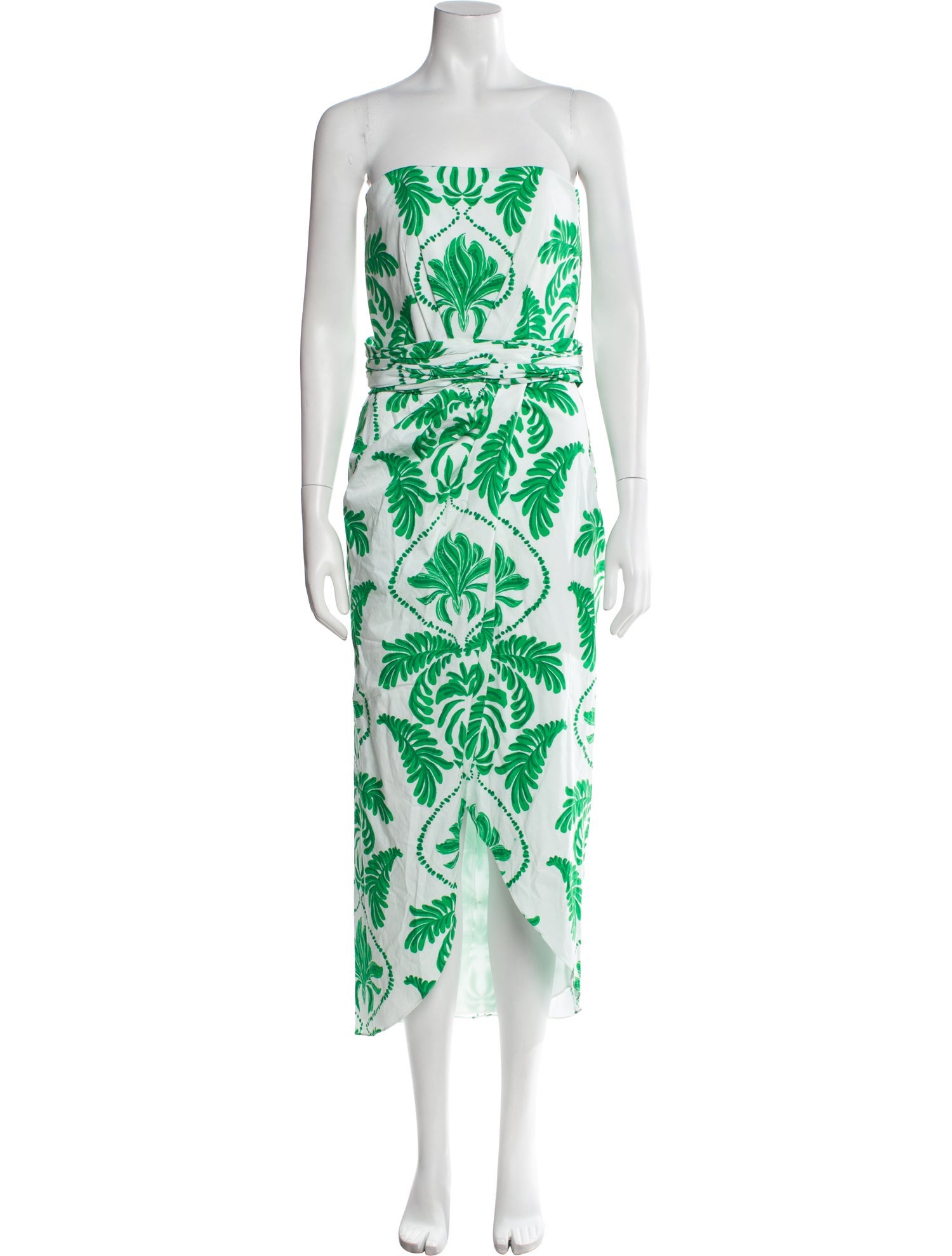 Andres Otalora Floral Print Midi Length Dress