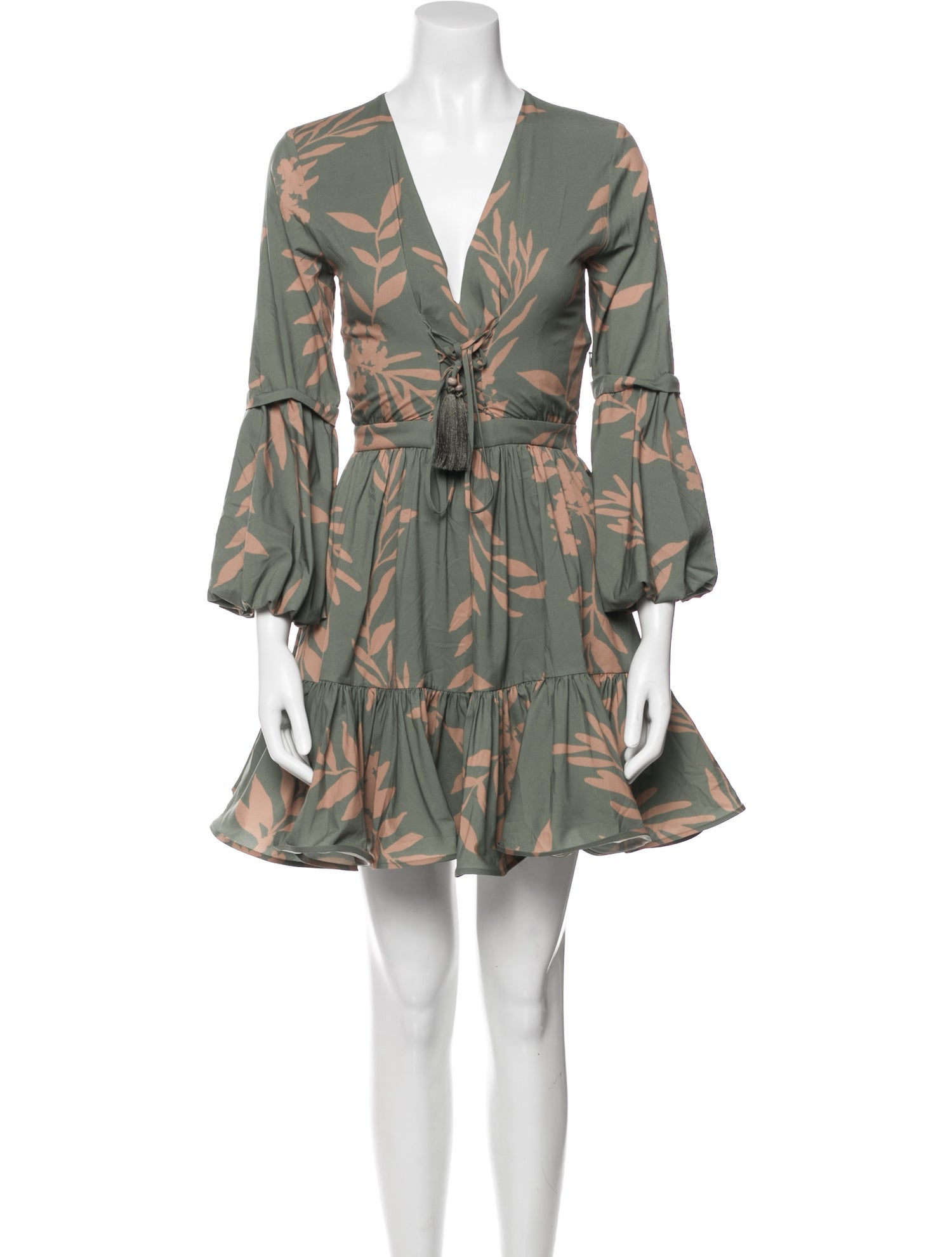 Andres Otalora Printed Mini Dress