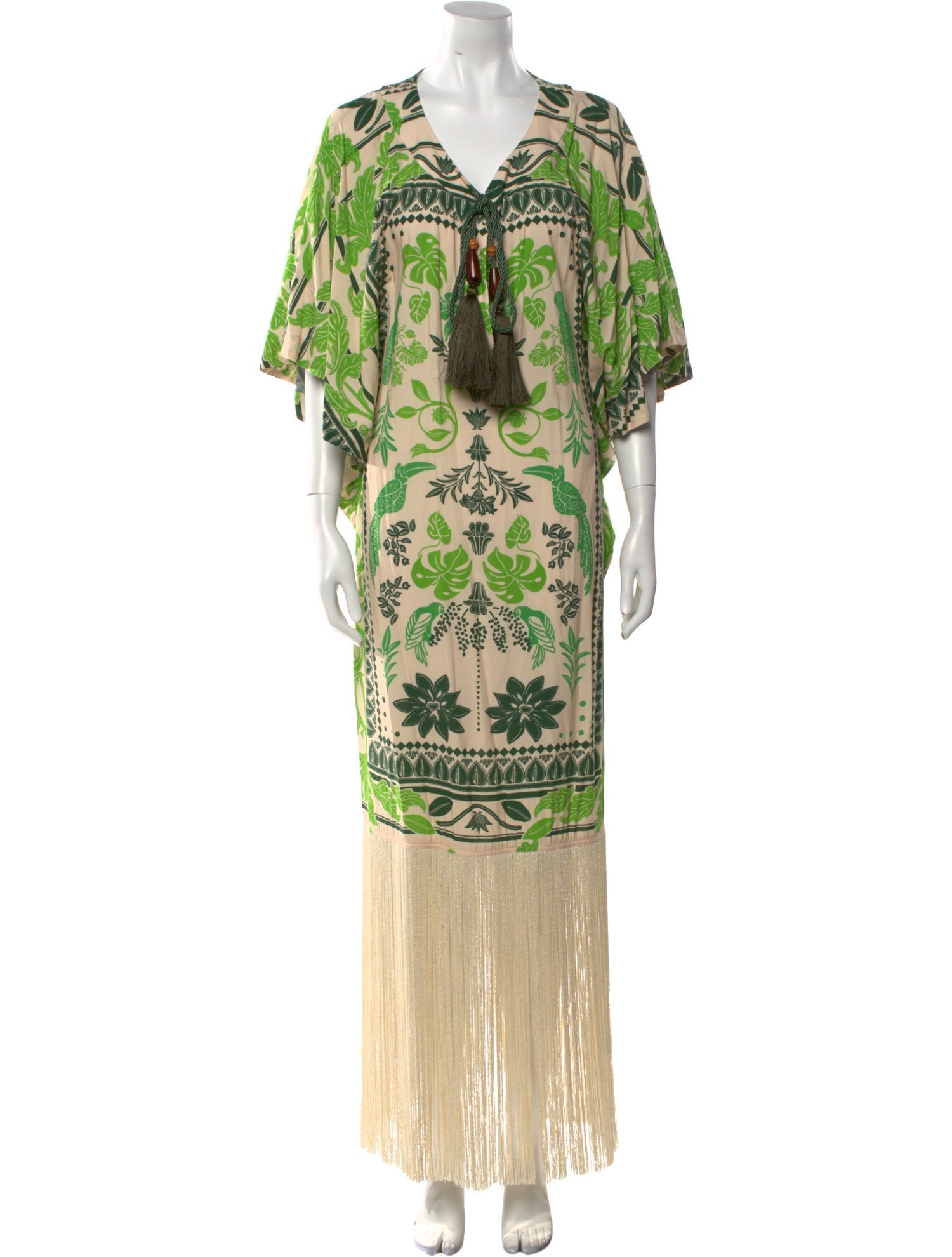 Andres Otalora Printed Long Dress