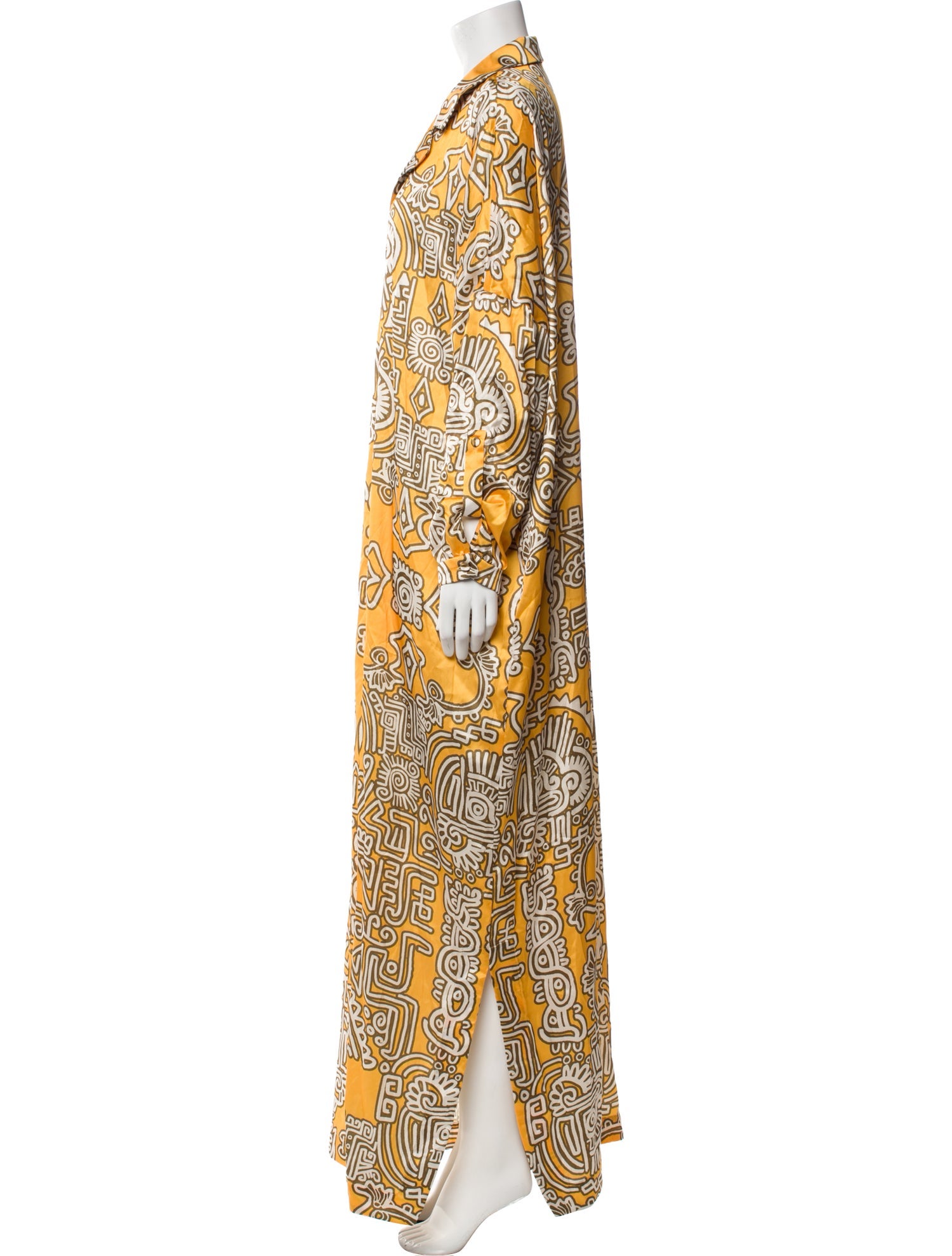 Andres Otalora Paisley Print Long Dress w/ Tags