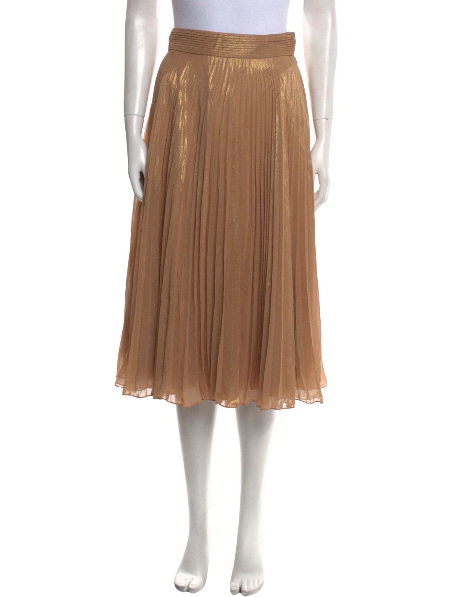 Andres Otalora Pleated Accents Midi Length Skirt w/ Tags