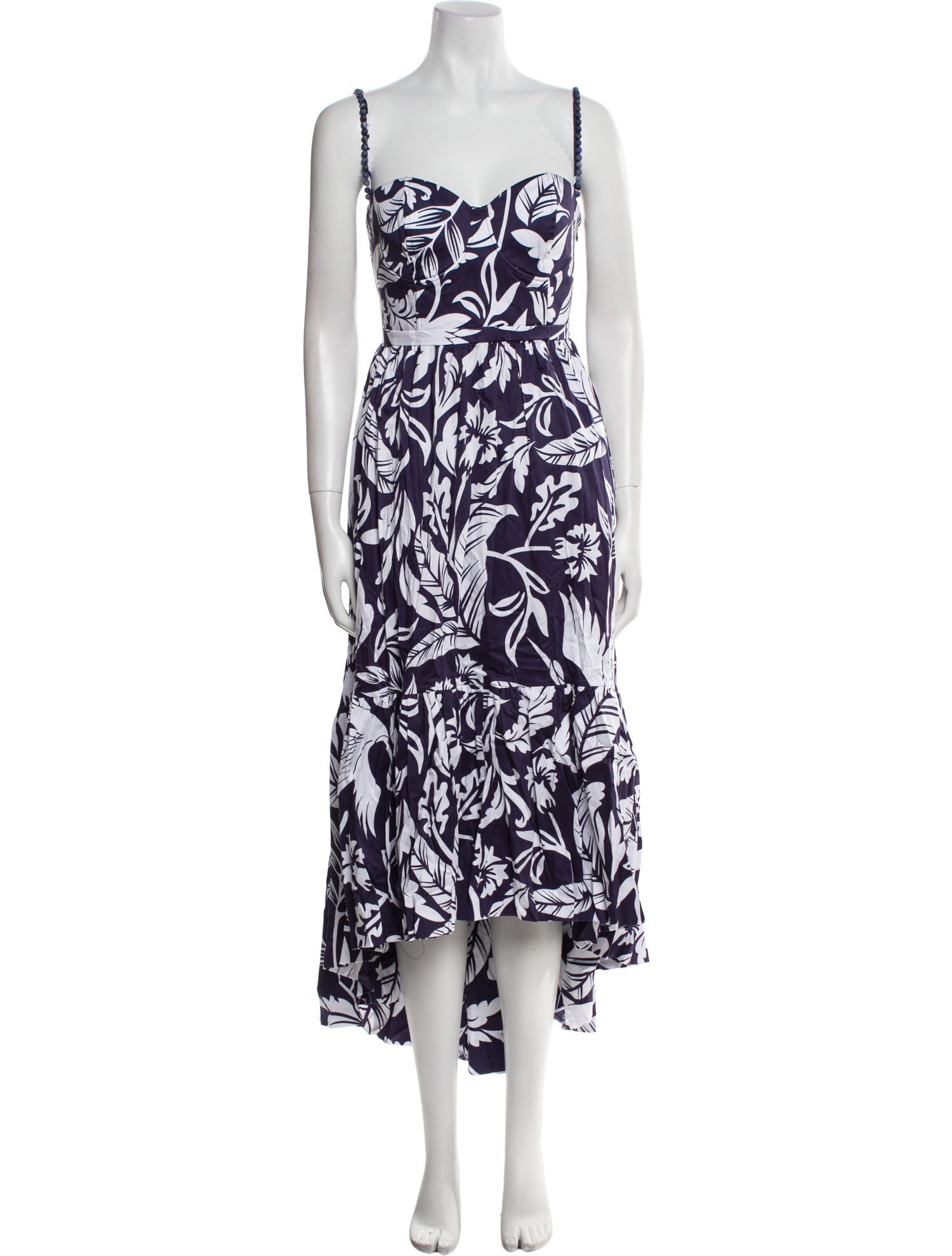 Andres Otalora Floral Print Long Dress w/ Tags