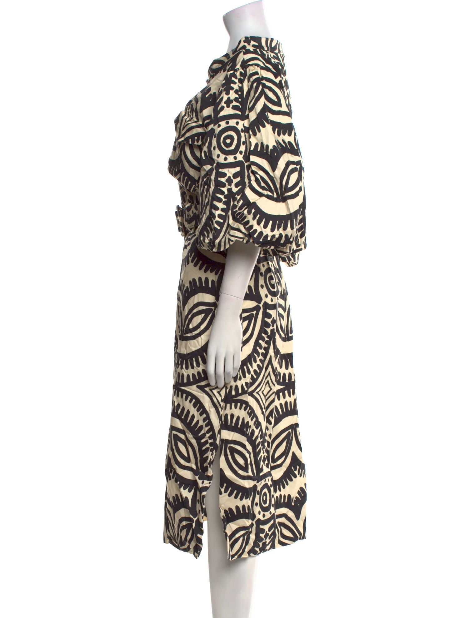 Andres Otalora Printed Midi Length Dress w/ Tags