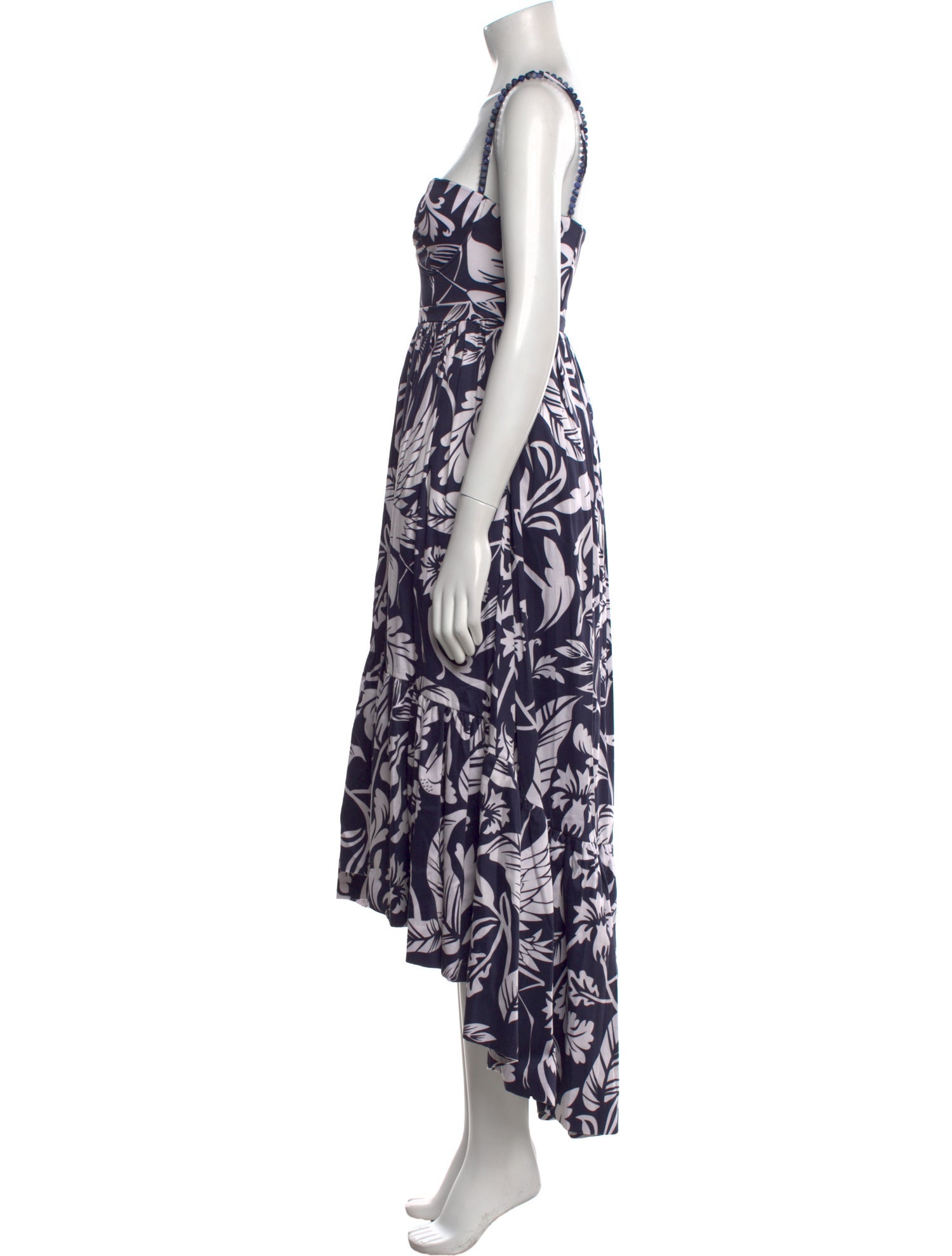 Andres Otalora Floral Print Midi Length Dress w/ Tags