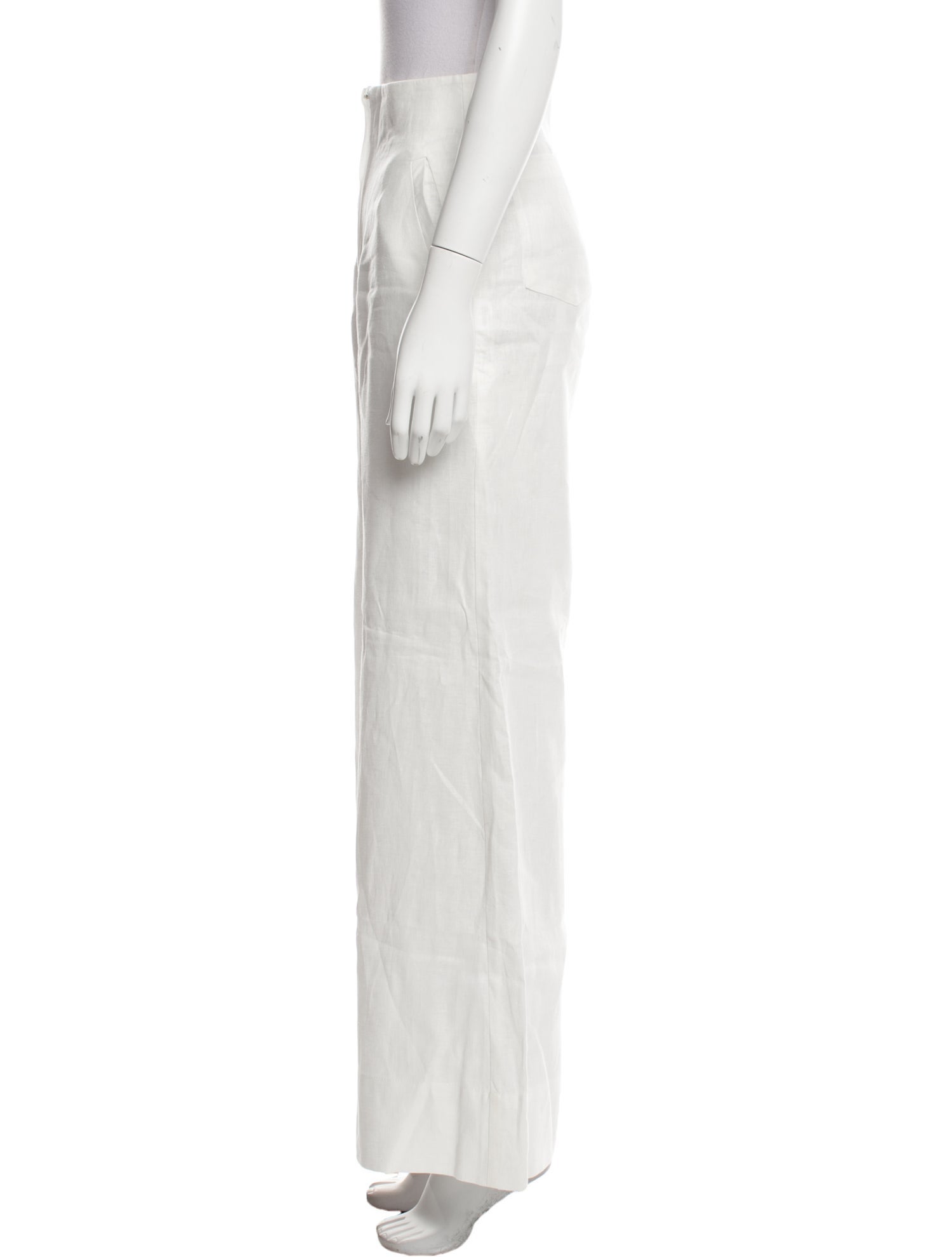 Andres Otalora Linen Wide Leg Pants