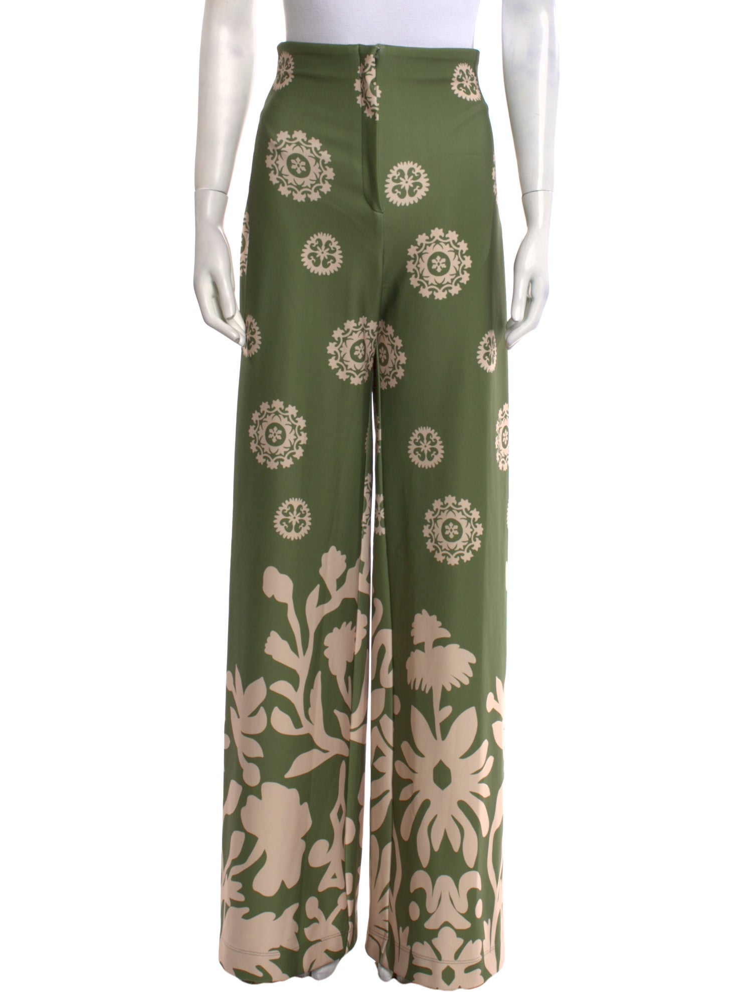 Andres Otalora Floral Print Wide Leg Pants w/ Tags