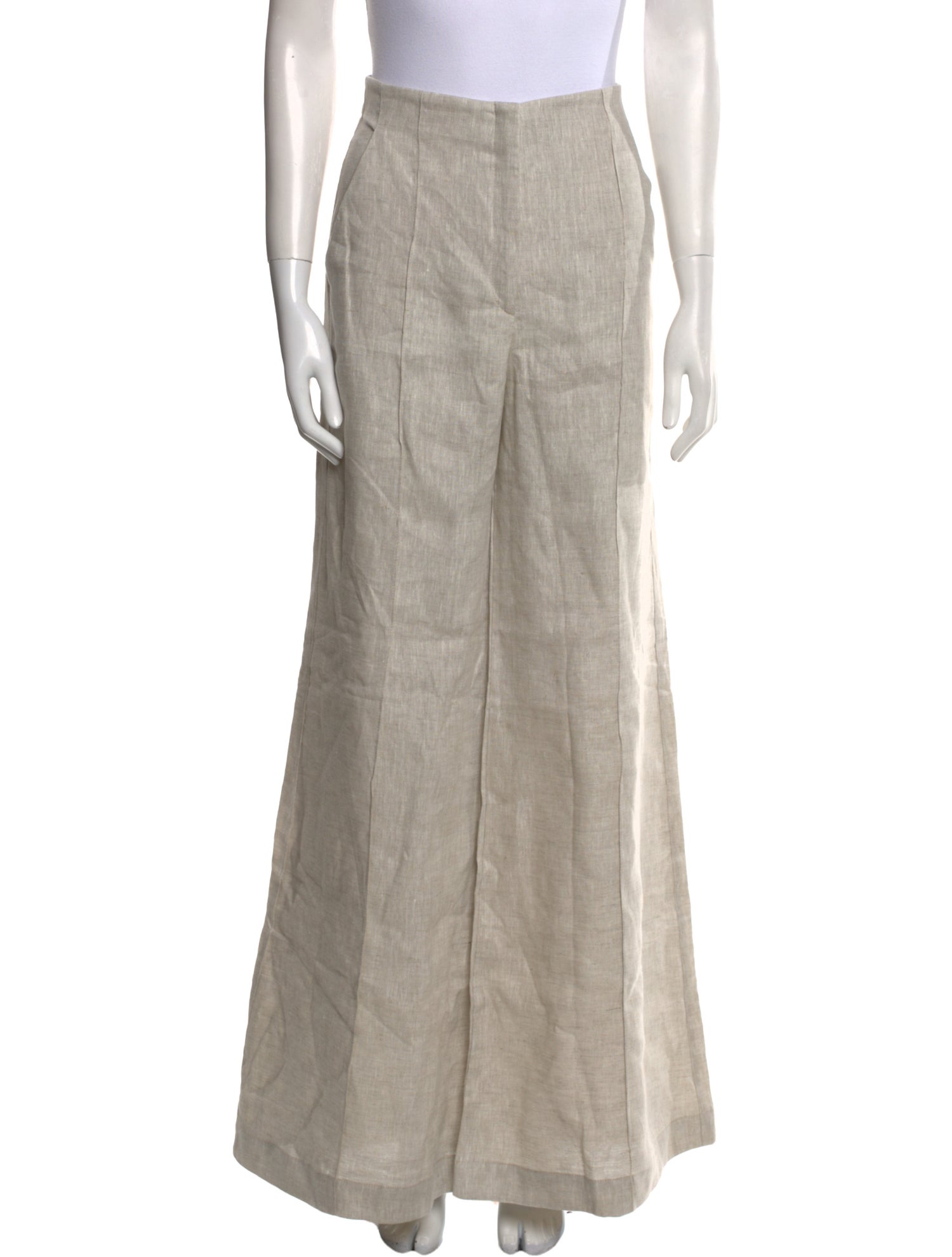 Andres Otalora Linen Wide Leg Pants