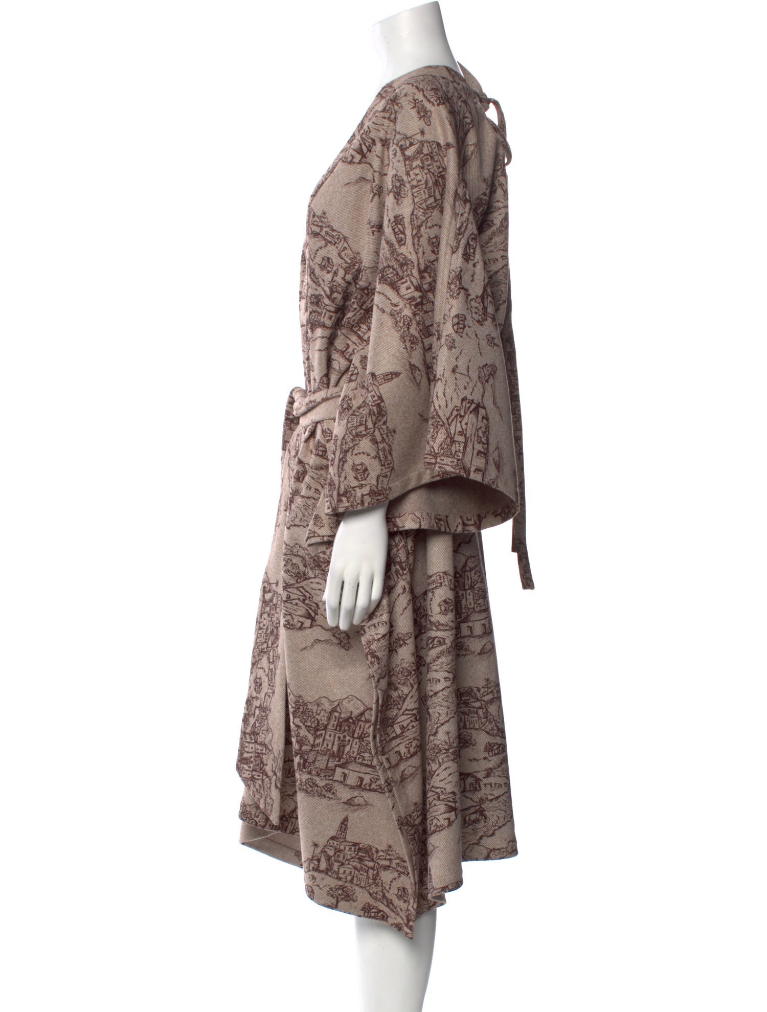 Andres Otalora Printed Midi Length Dress