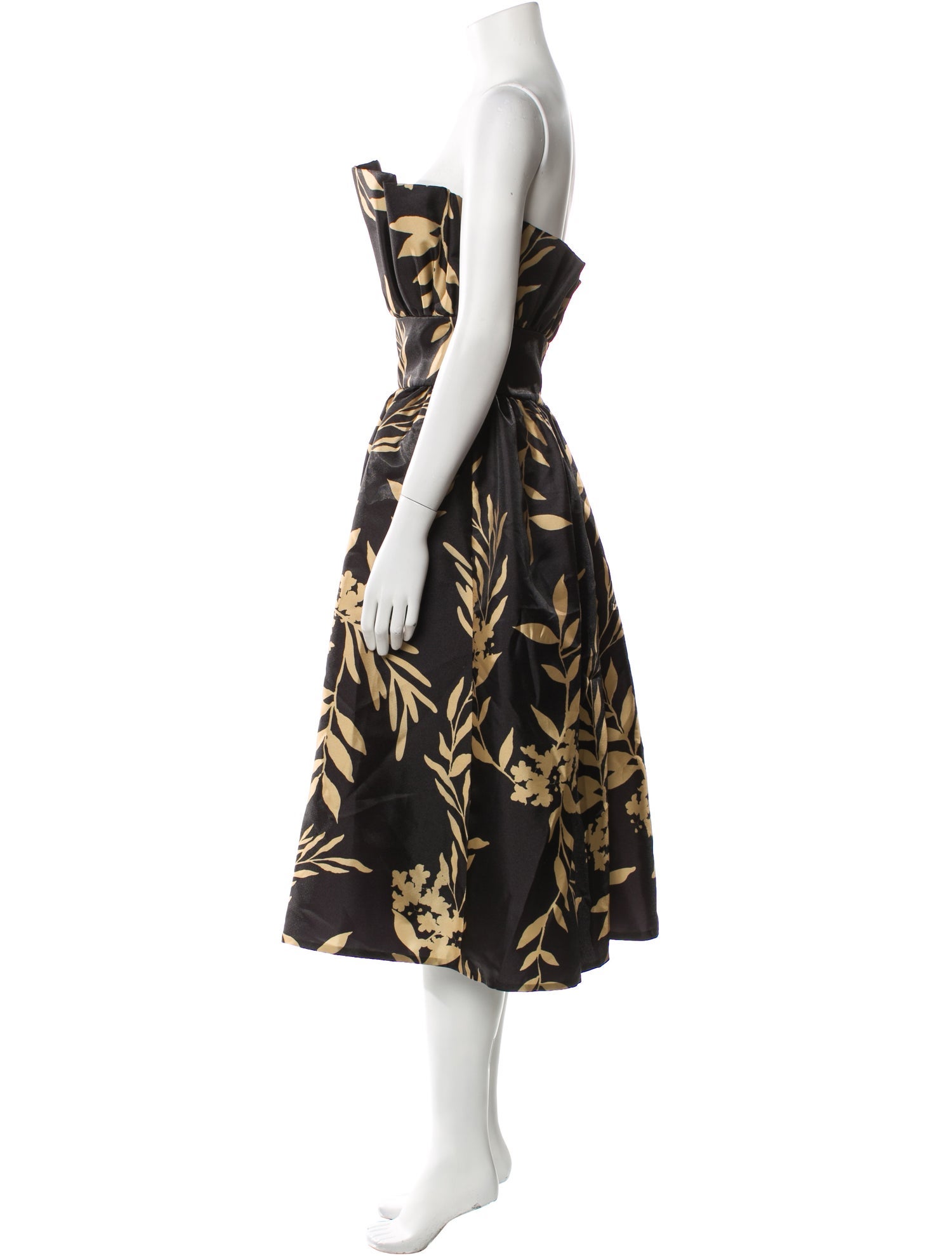 Andres Otalora Printed Knee-Length Dress w/ Tags
