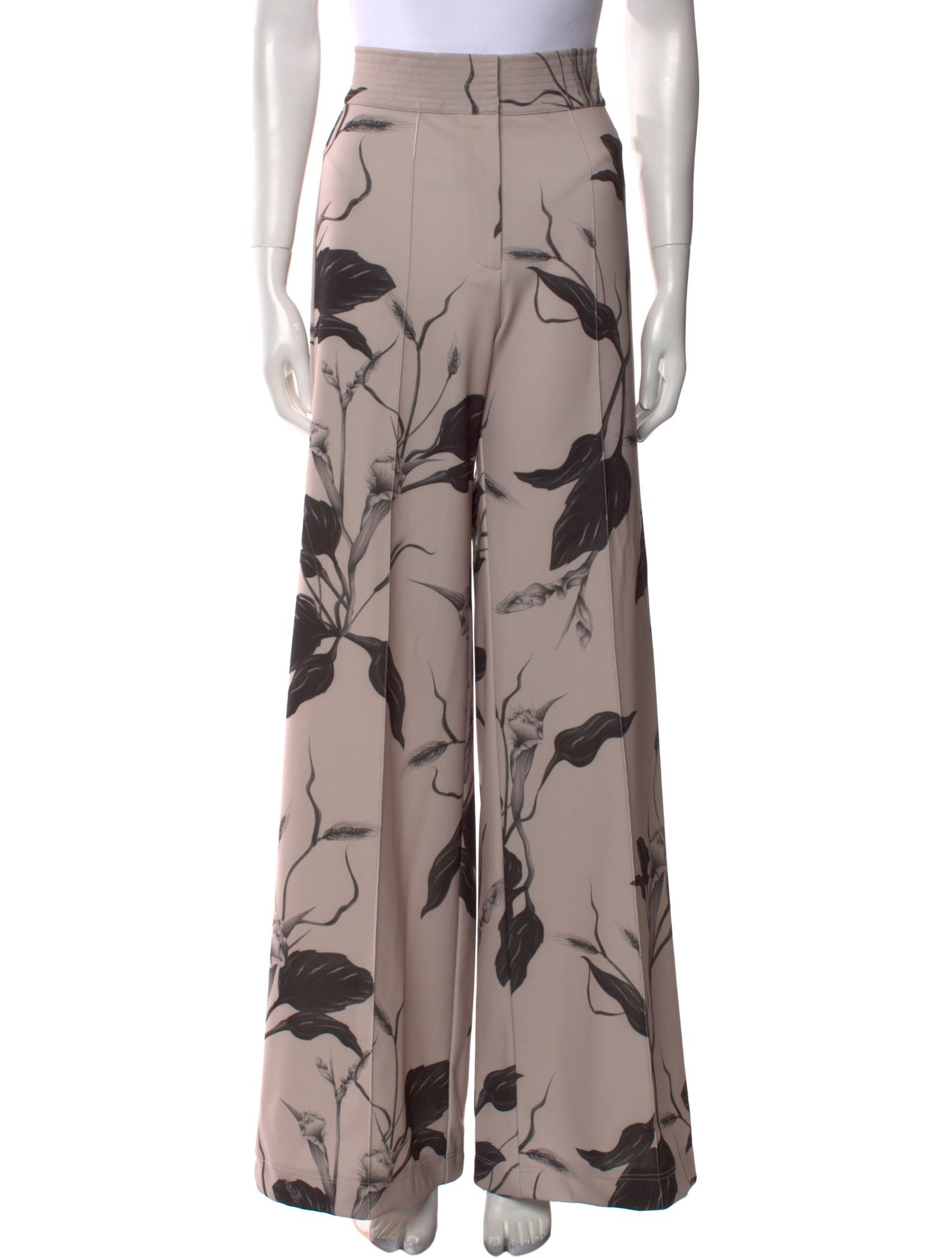 Andres Otalora Floral Print Wide Leg Pants