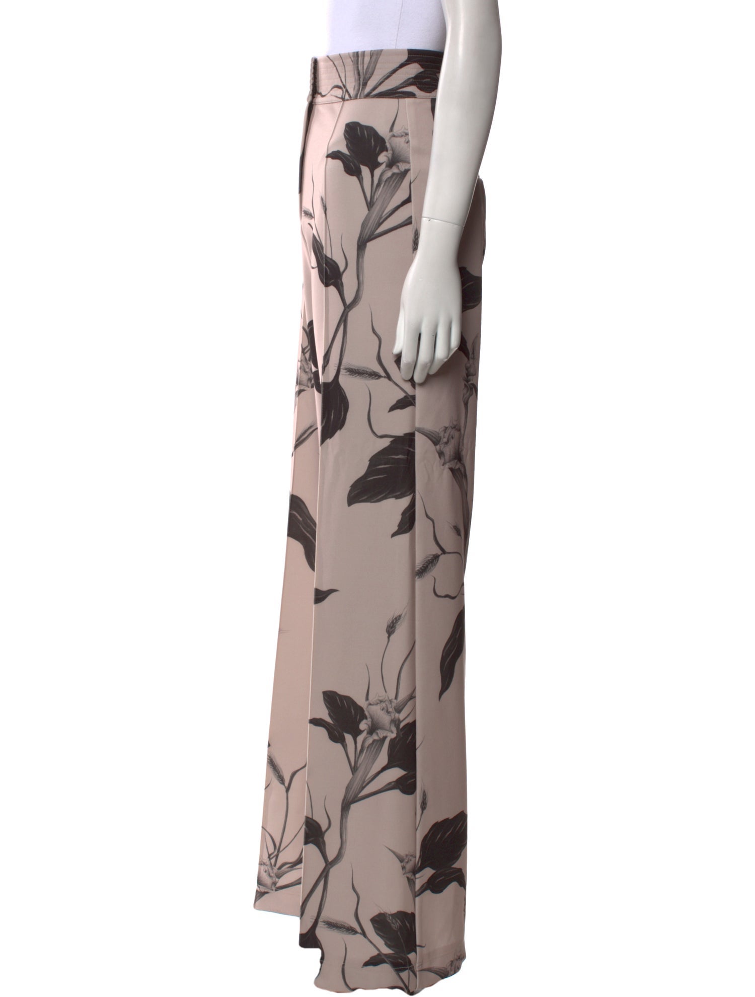 Andres Otalora Floral Print Wide Leg Pants