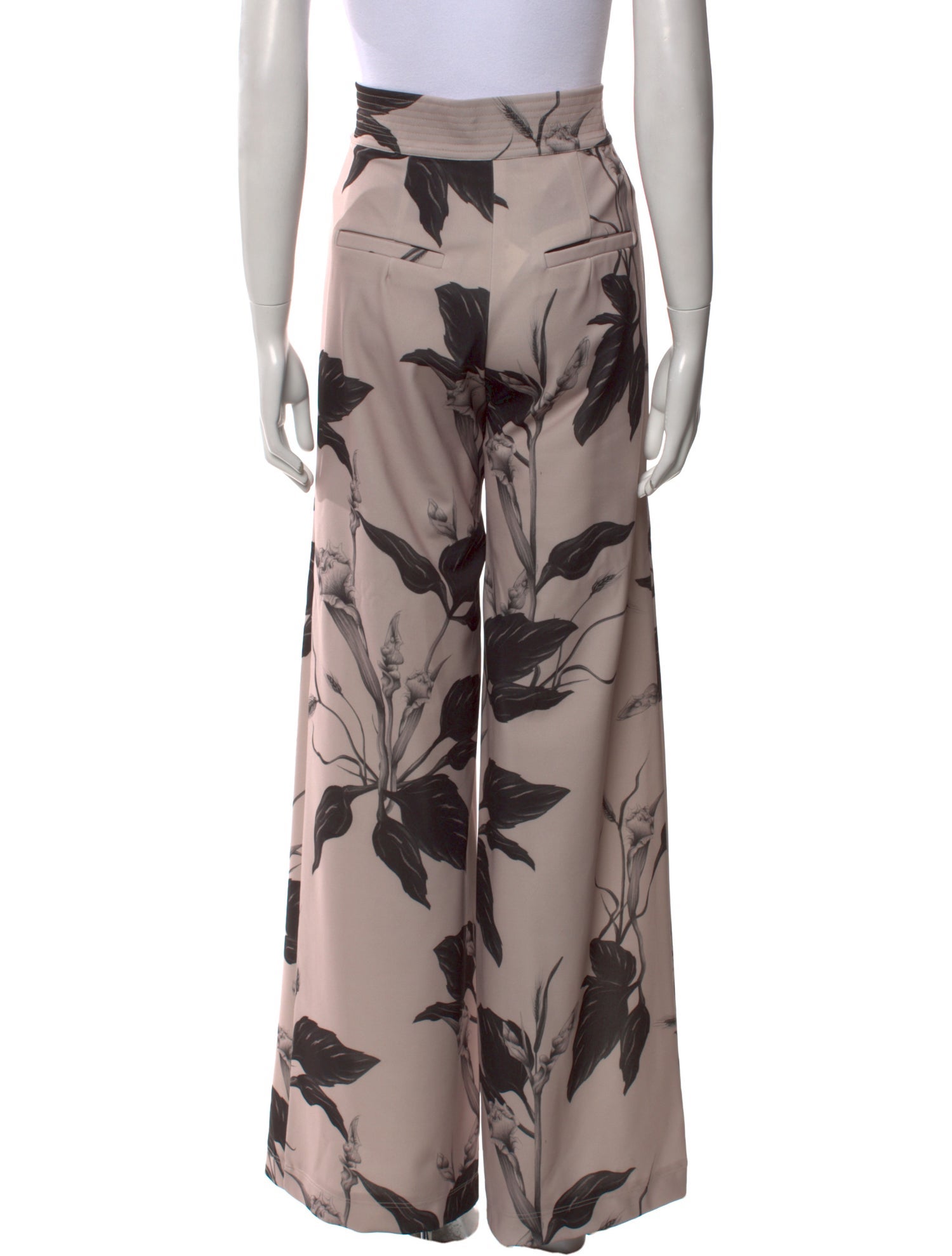 Andres Otalora Floral Print Wide Leg Pants