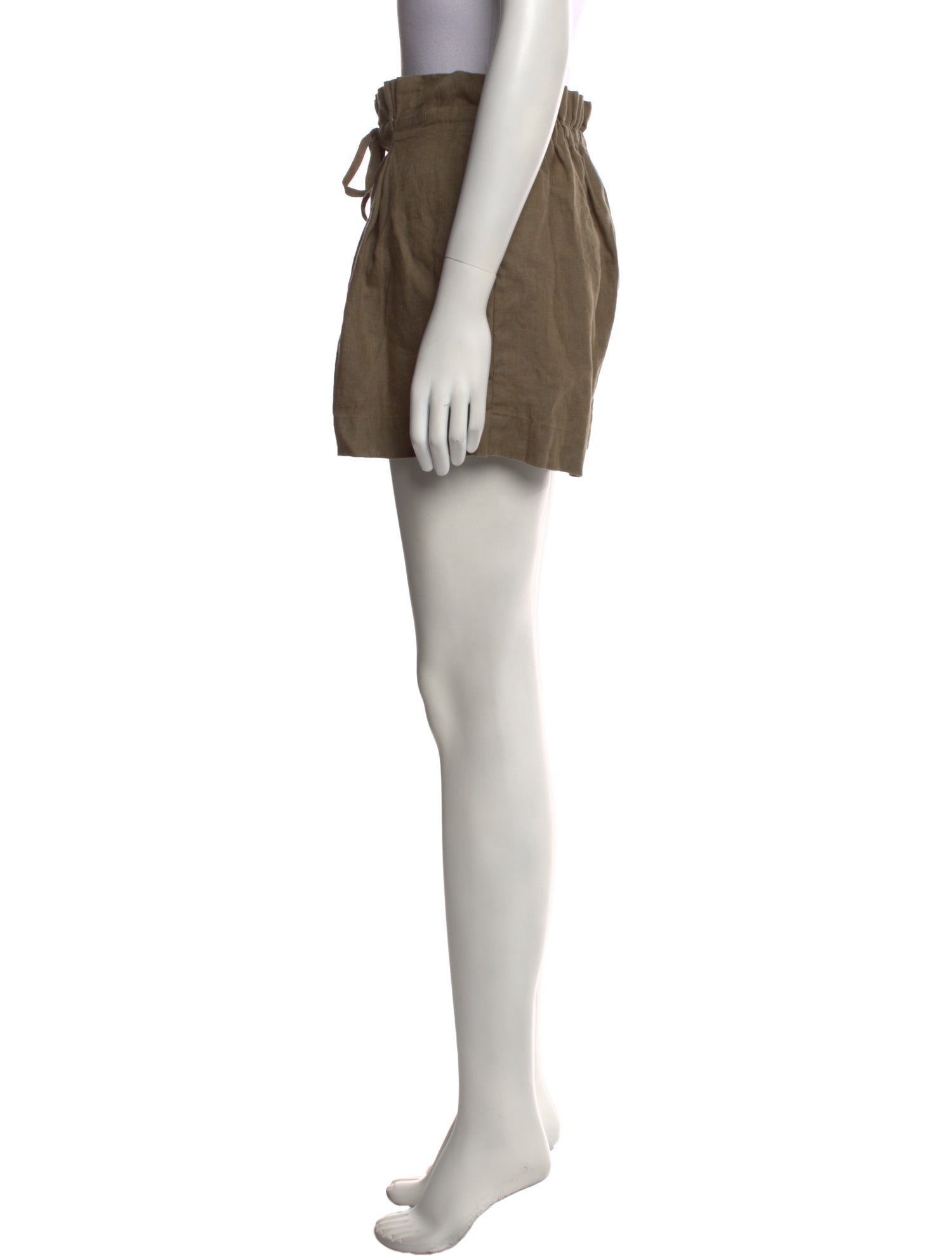 Andres Otalora Linen Mini Shorts