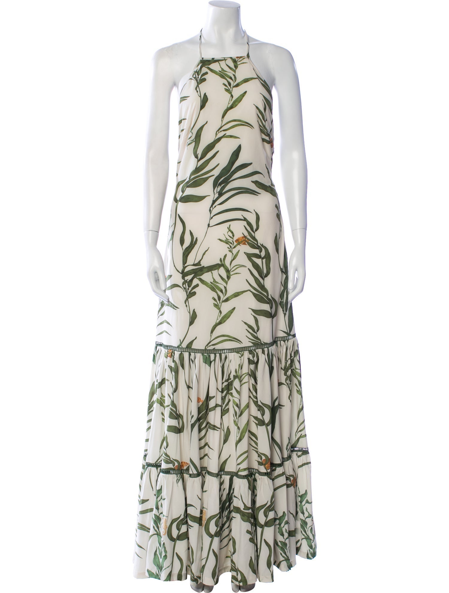 Andres Otalora Printed Long Dress