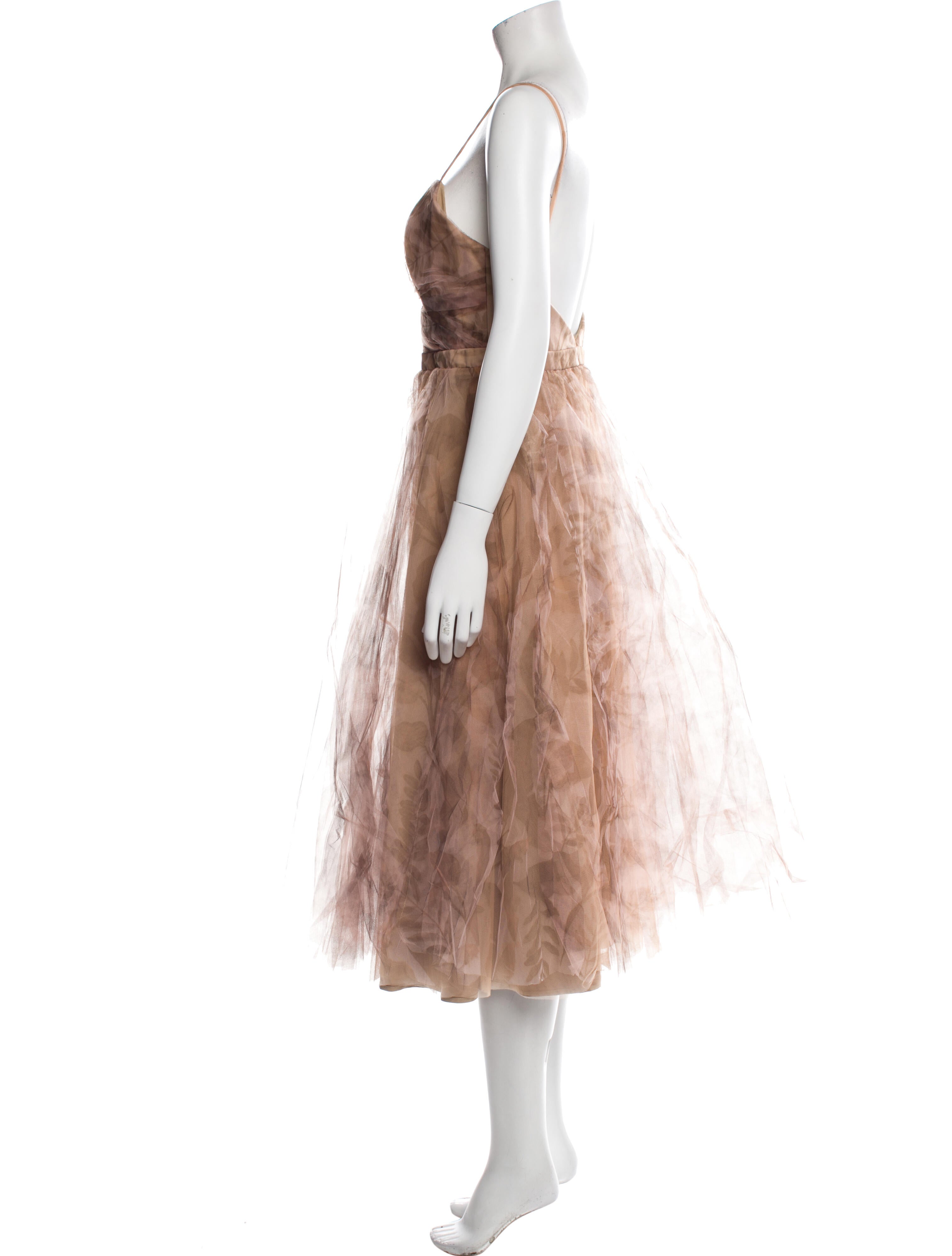 Andres Otalora Printed Midi Length Dress