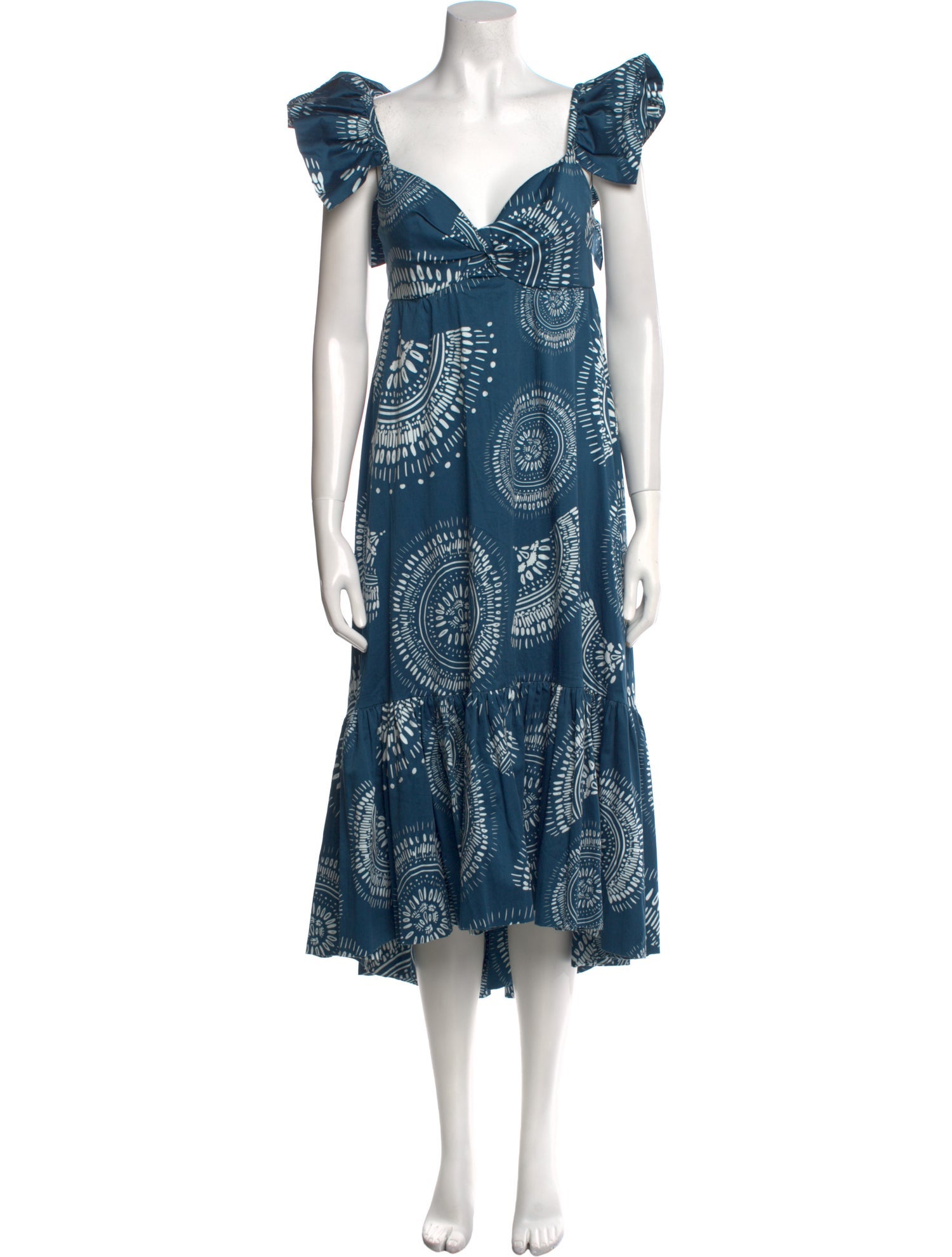 Andres Otalora Printed Midi Length Dress
